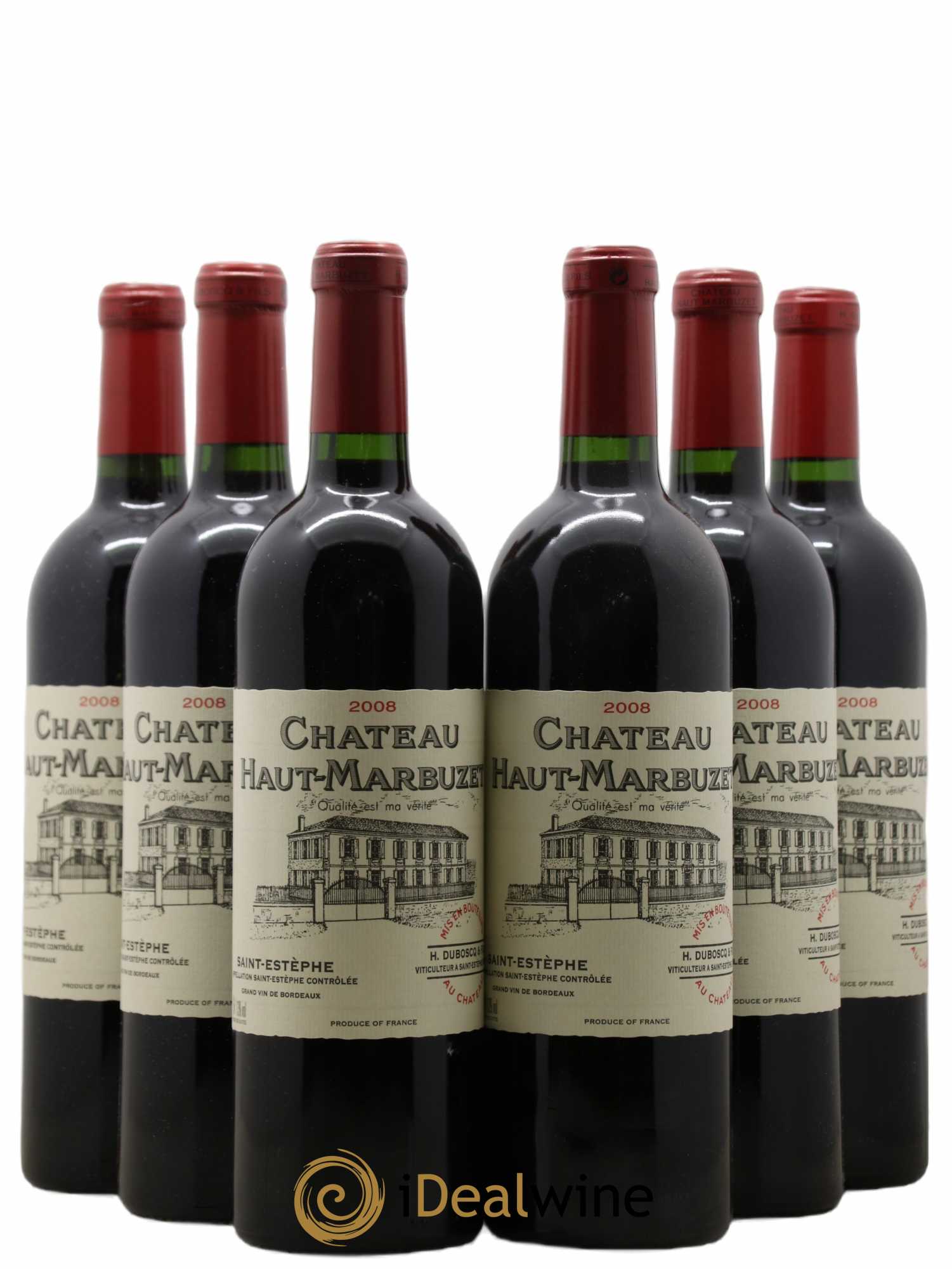 Château Haut Marbuzet 2008 - Lot of 6 bottles - 0