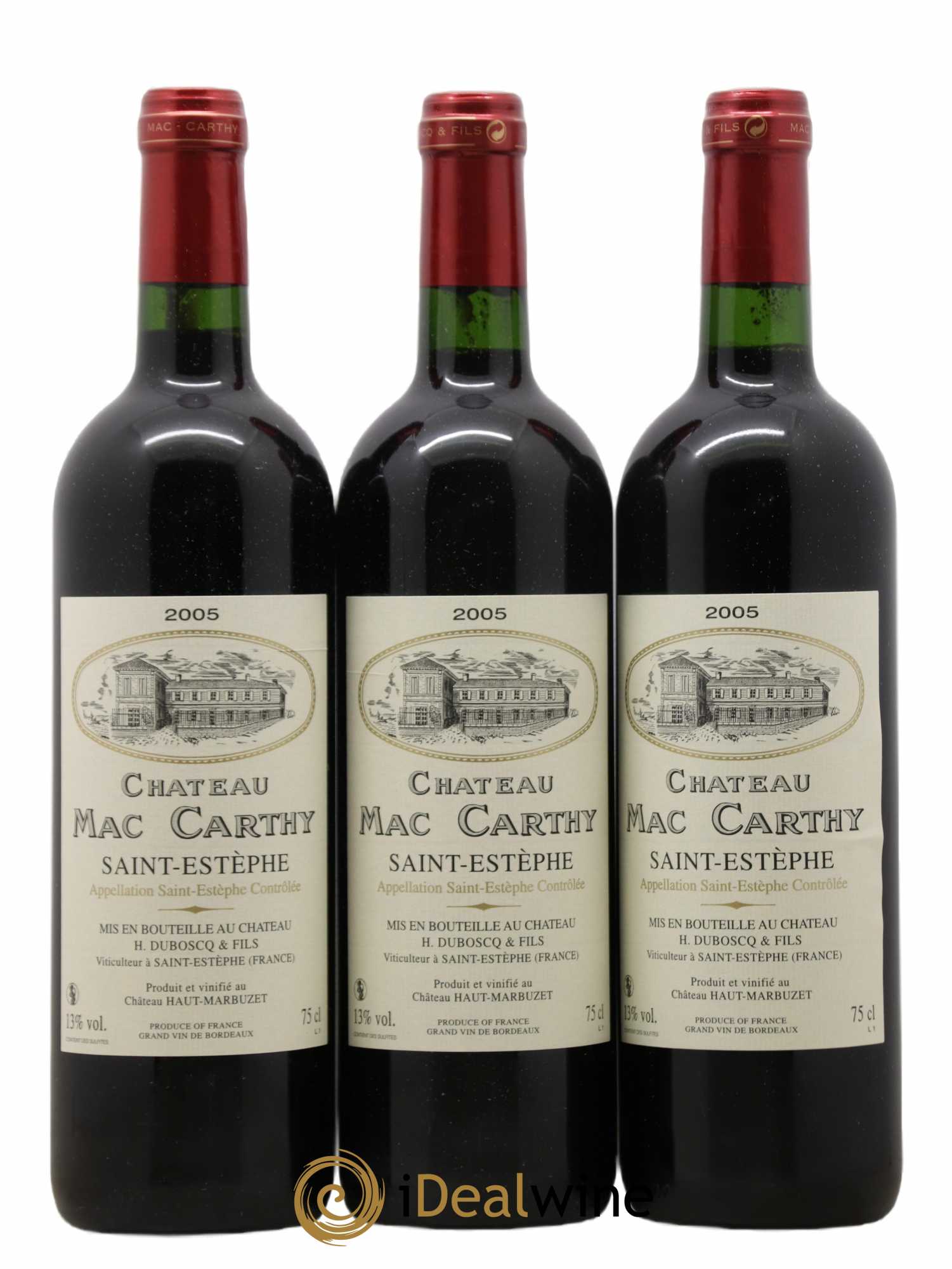 Saint-Estèphe Château Mac Carthy 2005 - Lot de 12 bouteilles - 1