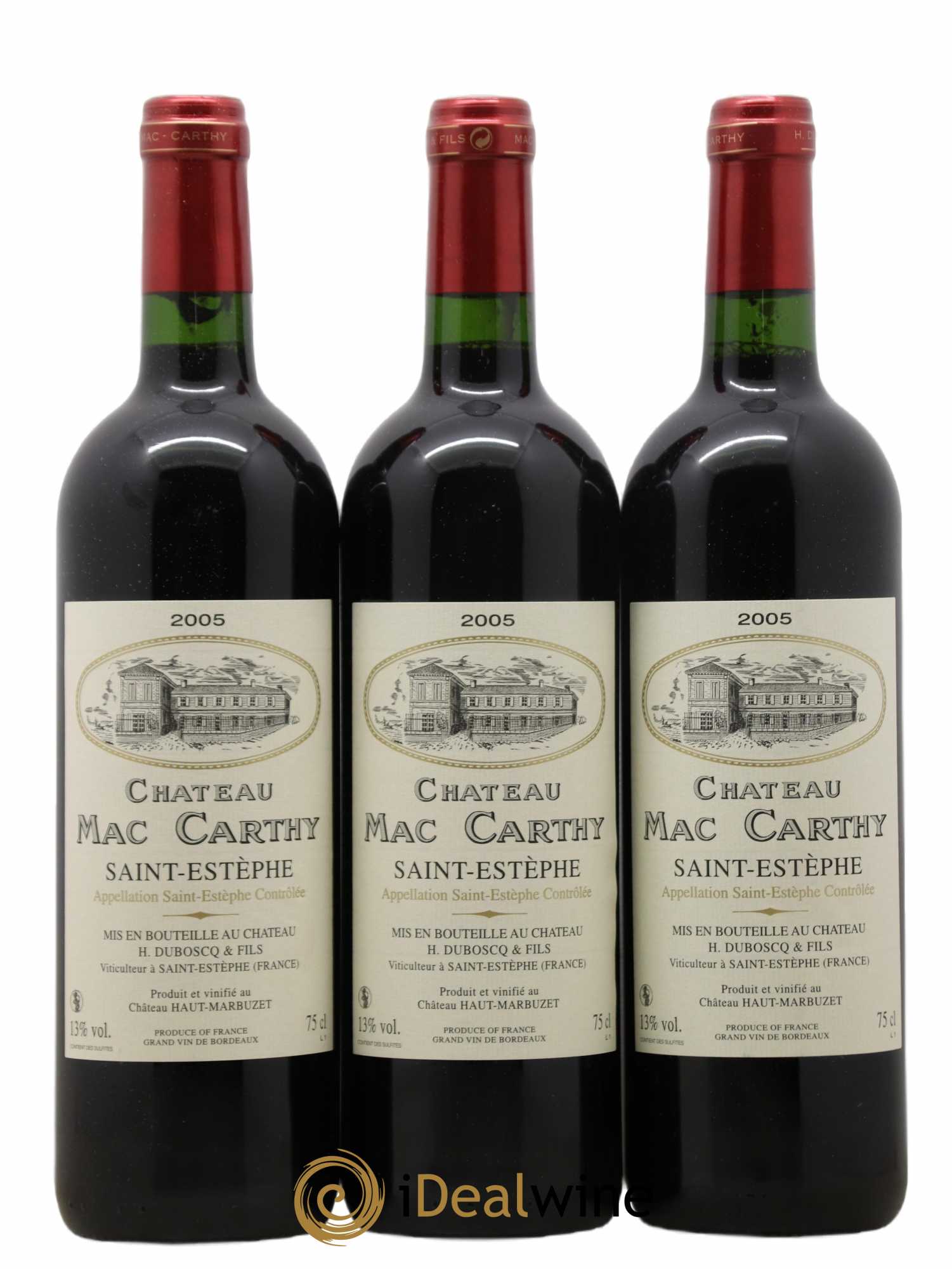 Saint-Estèphe Château Mac Carthy 2005 - Lot de 12 bouteilles - 2
