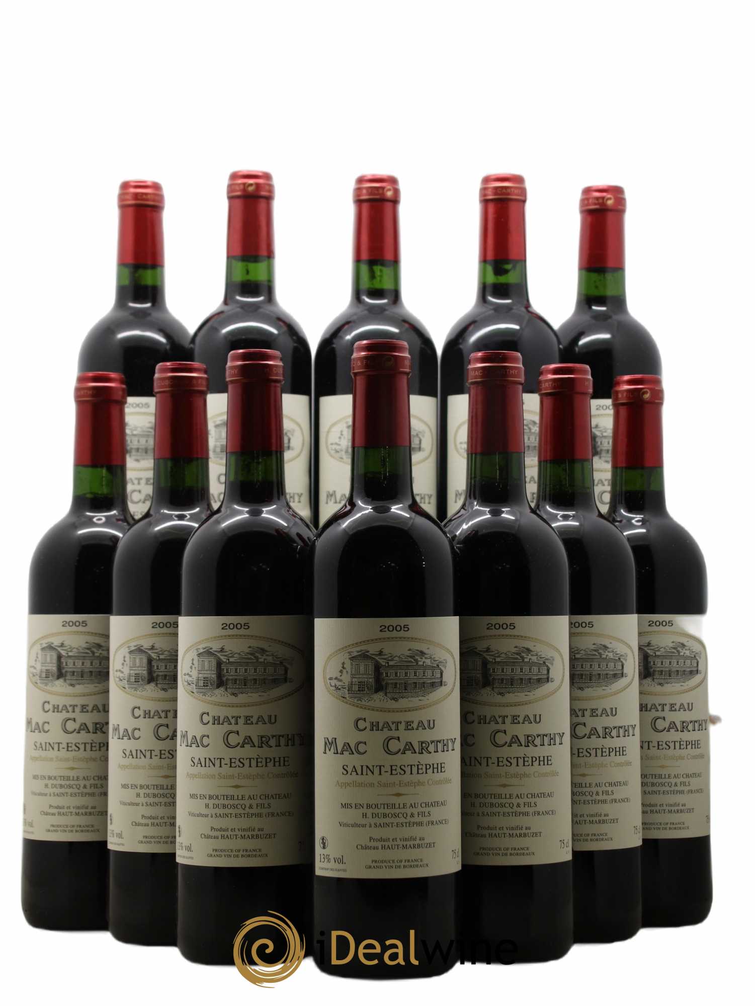 Saint-Estèphe Château Mac Carthy 2005 - Lot de 12 bouteilles - 0