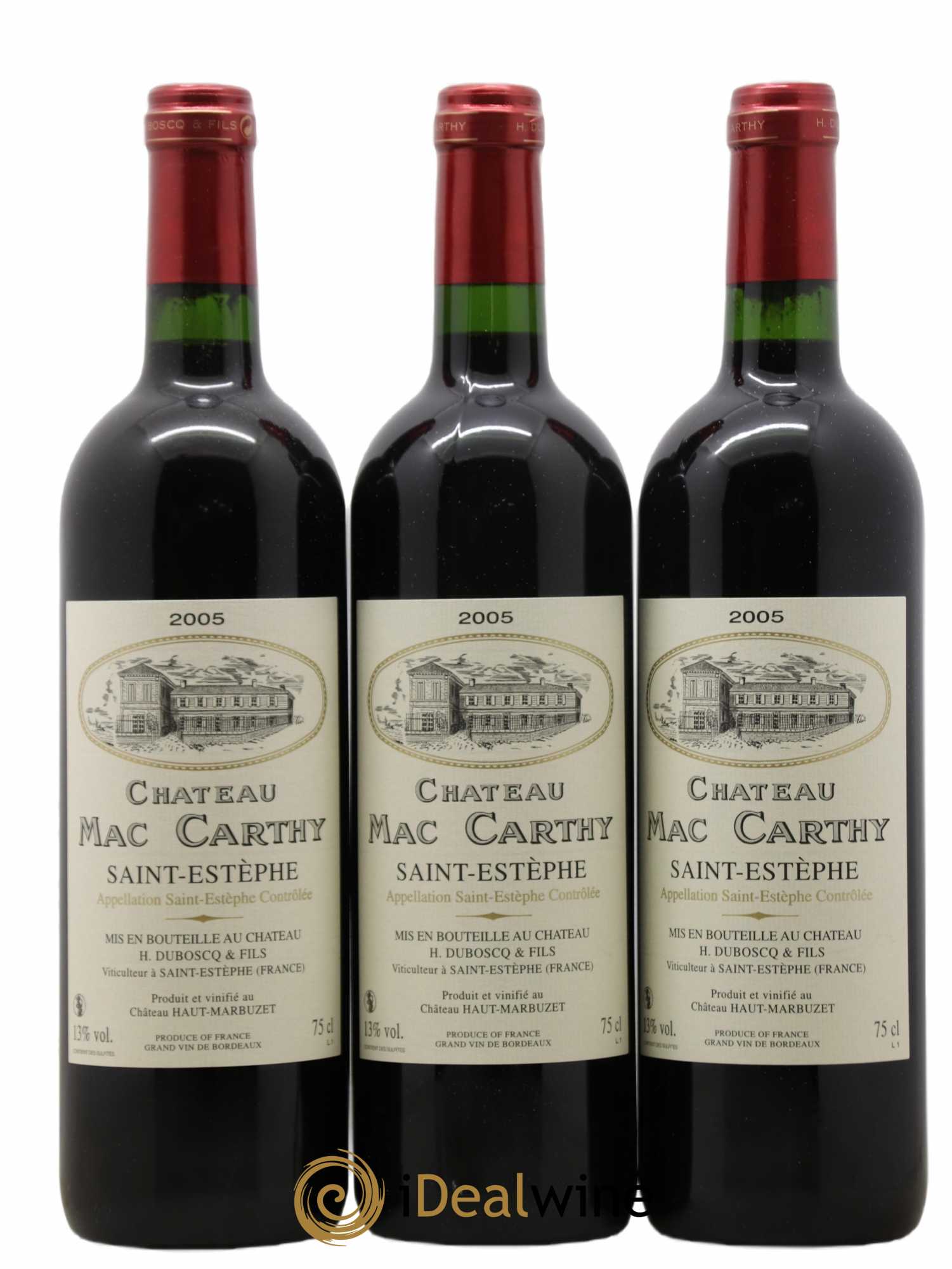 Saint-Estèphe Château Mac Carthy 2005 - Lot de 12 bouteilles - 1