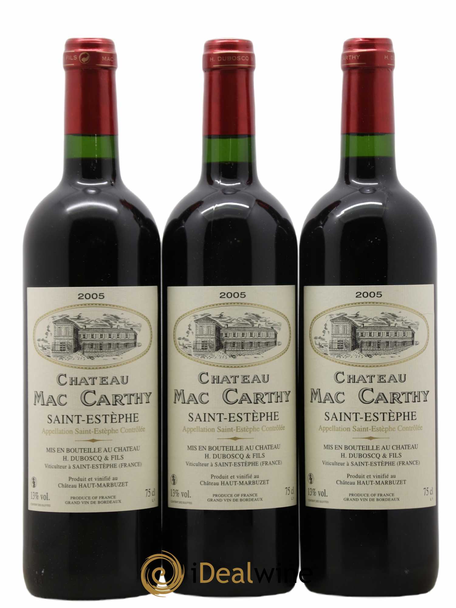 Saint-Estèphe Château Mac Carthy 2005 - Lot de 12 bouteilles - 2