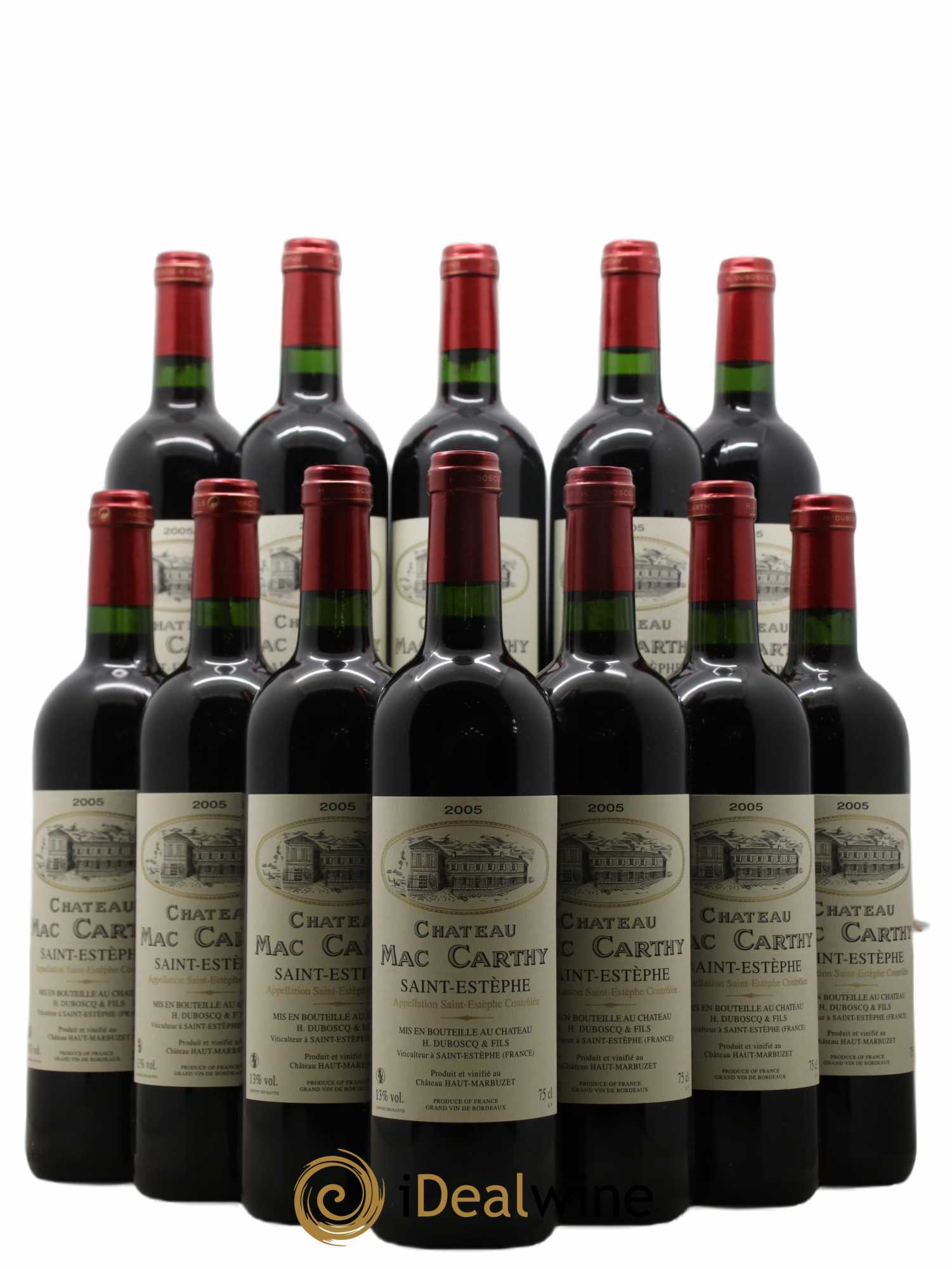 Saint-Estèphe Château Mac Carthy 2005 - Lot de 12 bouteilles - 0
