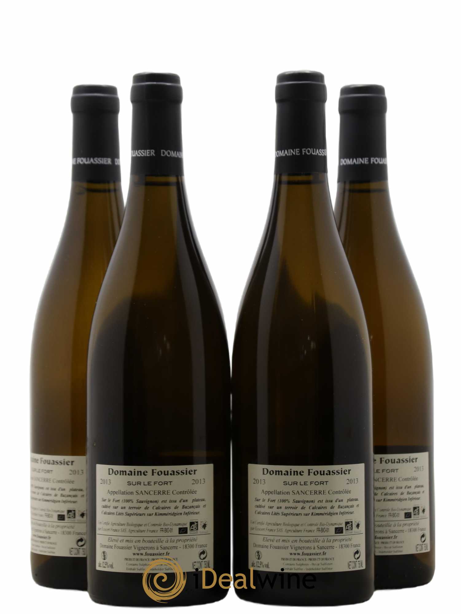 Sancerre Sur Le Fort Domaine Fouassier (sans prix de réserve) 2013 - Posten von 4 Flaschen - 1