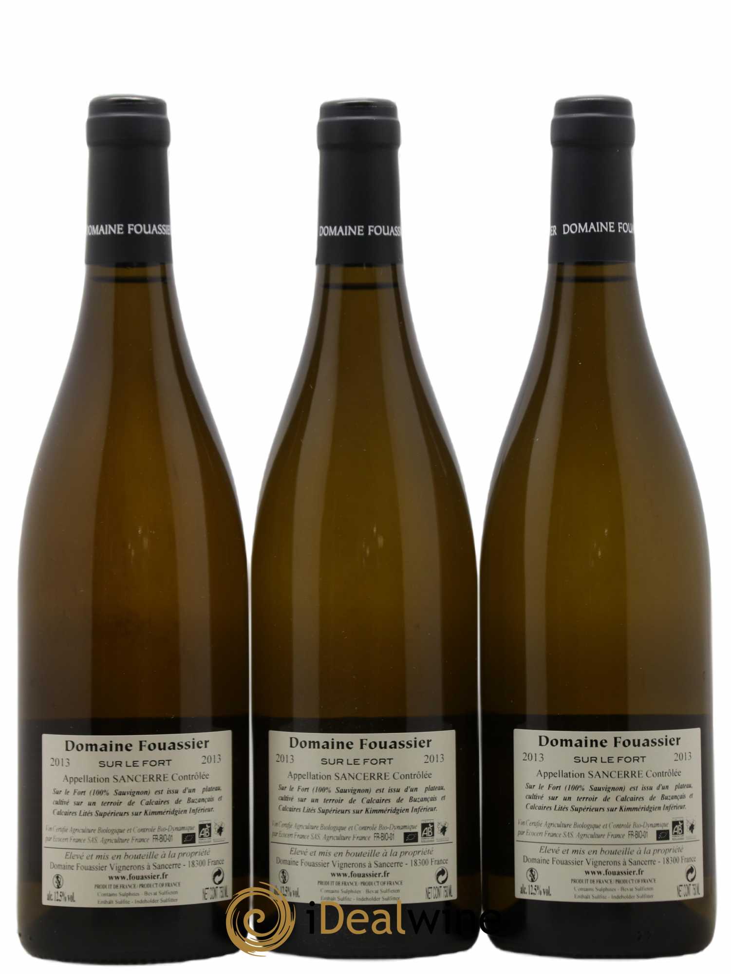Sancerre Sur Le Fort Domaine Fouassier (sans prix de réserve) 2013 - Posten von 3 Flaschen - 1