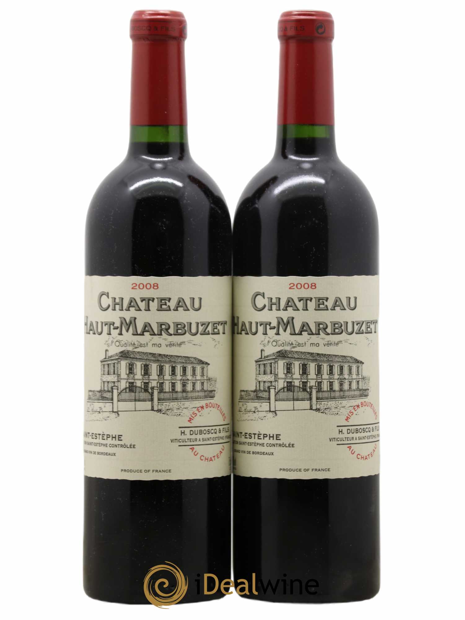 Château Haut Marbuzet 2008 - Lot de 2 bouteilles - 0