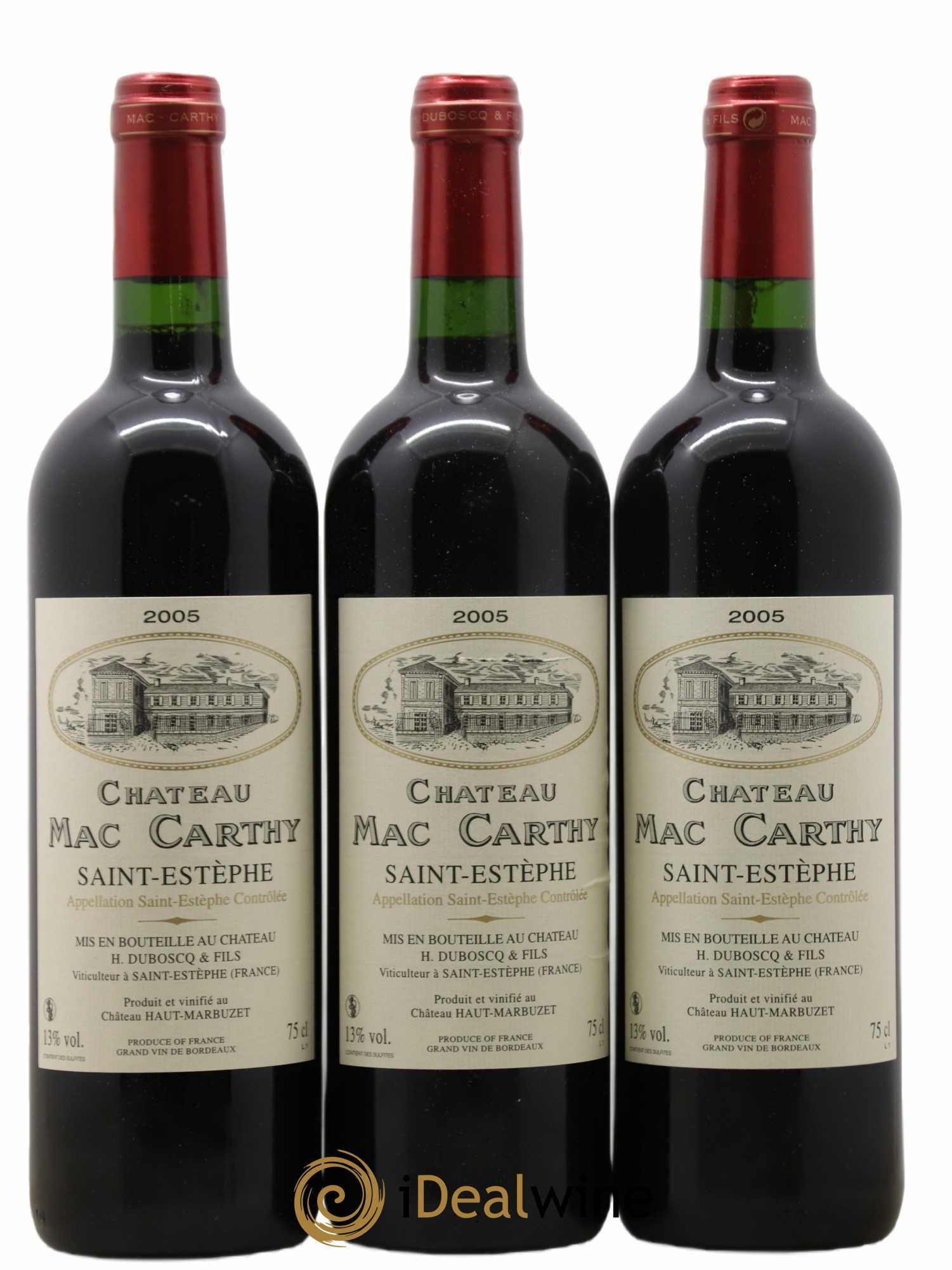 Saint-Estèphe Château Mac Carthy 2005 - Lot de 12 bouteilles - 2