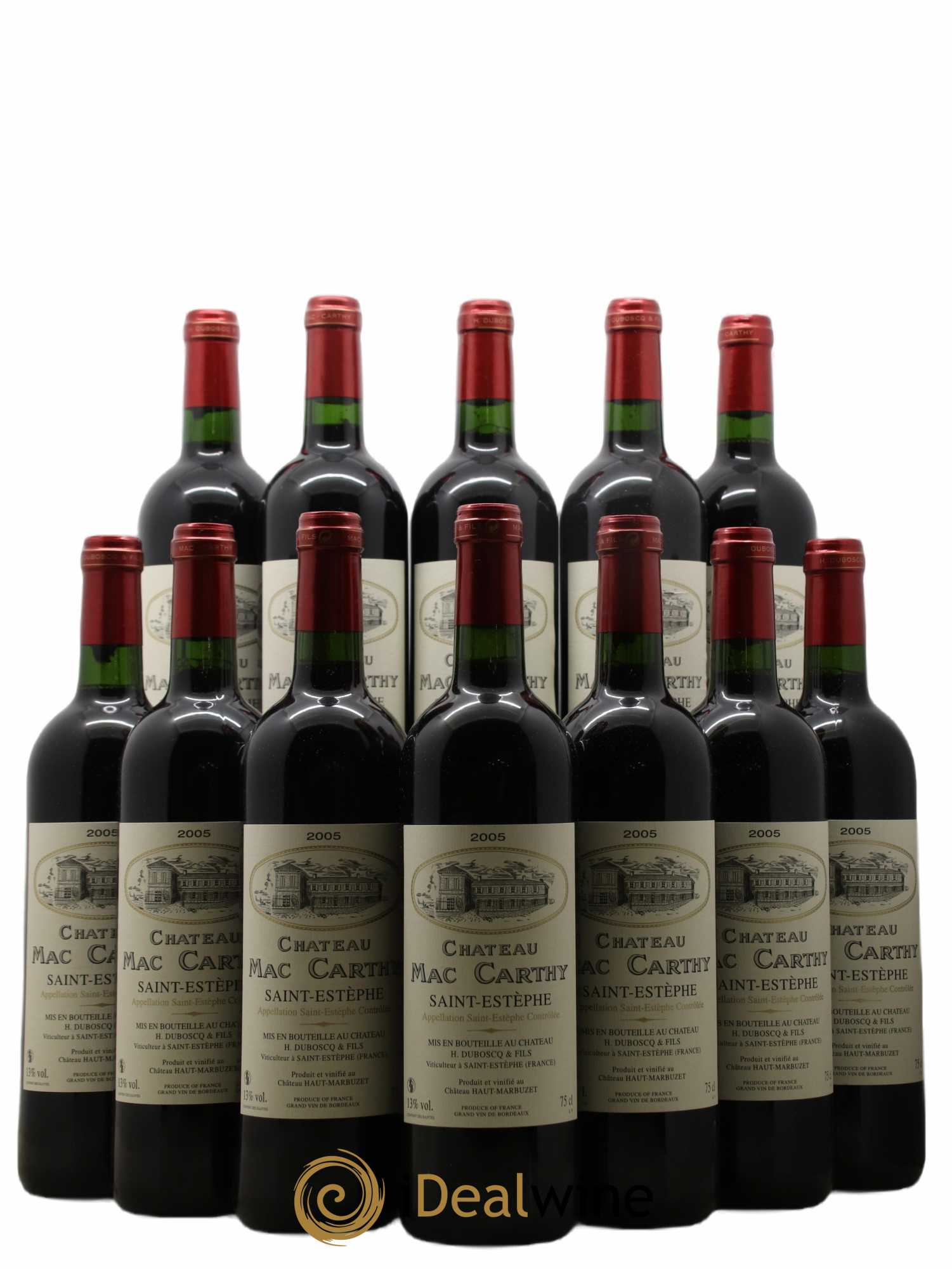 Saint-Estèphe Château Mac Carthy 2005 - Lot de 12 bouteilles - 0