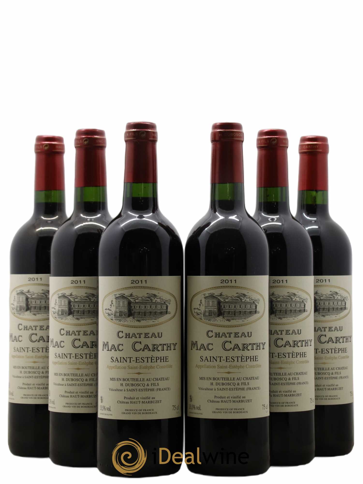 Saint-Estèphe Château Mac Carthy 2011 - Lot de 6 bouteilles - 0