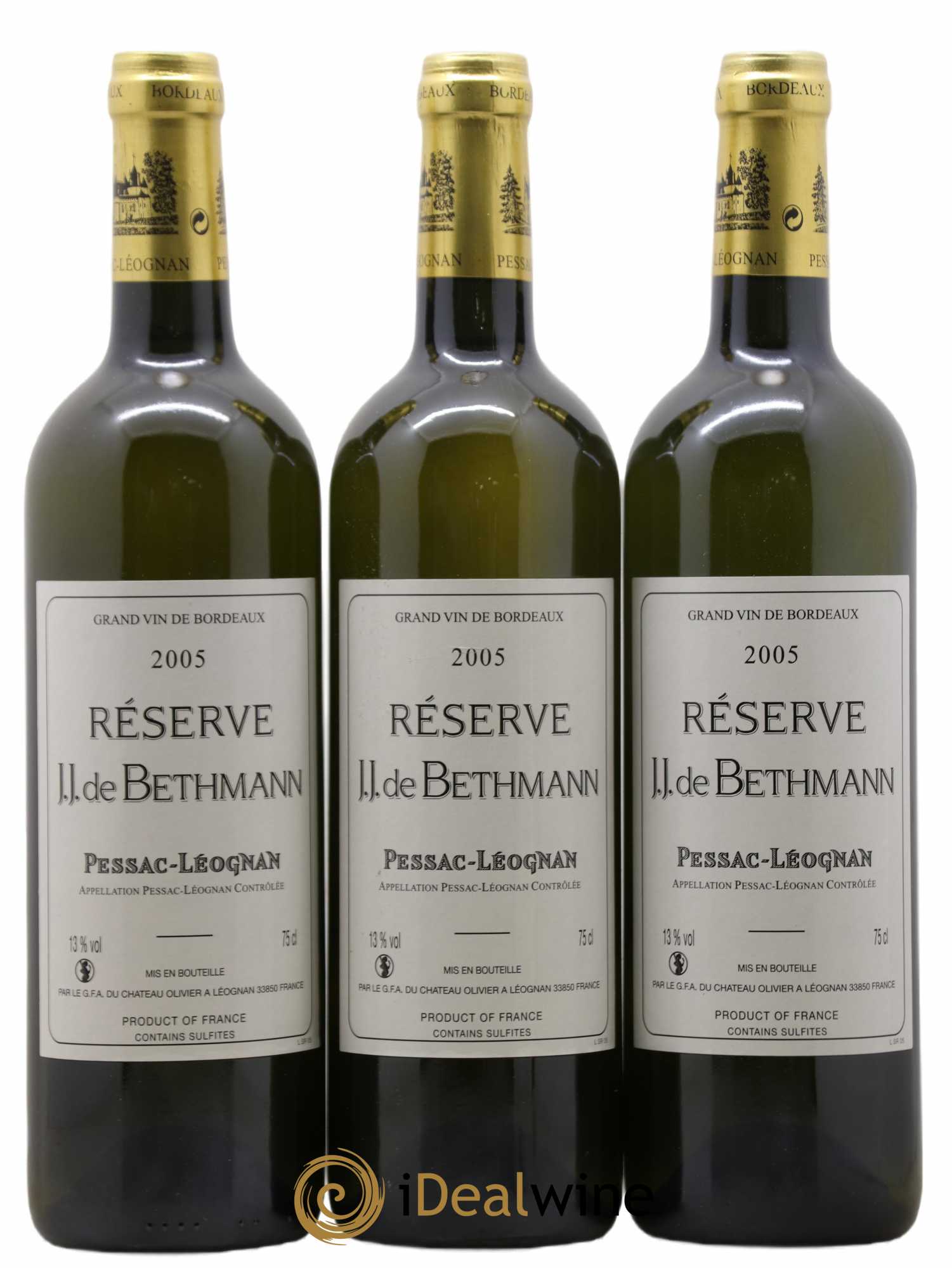 Pessac-Léognan Réserve J.J. De Berthman 2005 - Posten von 12 Flaschen - 1