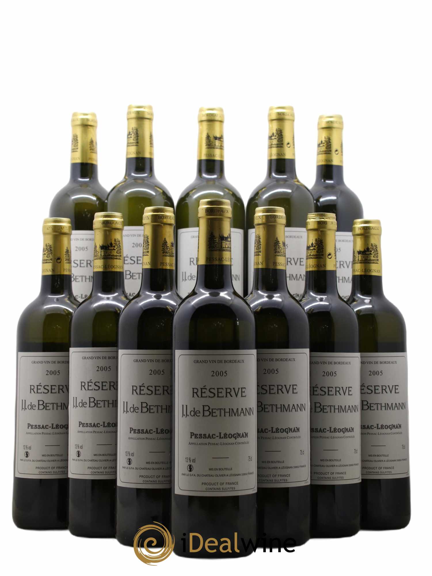 Pessac-Léognan Réserve J.J. De Berthman 2005 - Posten von 12 Flaschen - 0