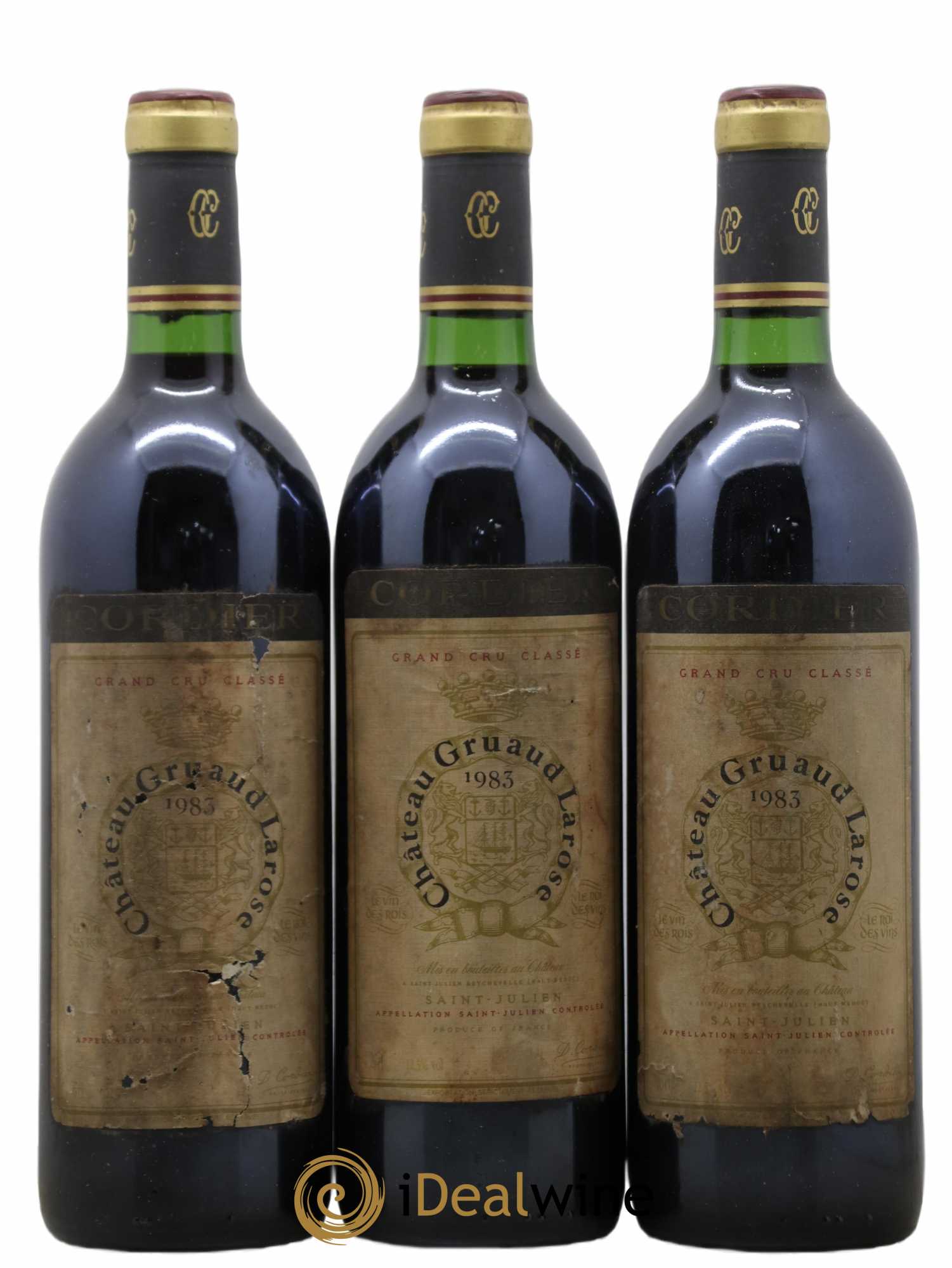 Château Gruaud Larose 2ème Grand Cru Classé 1983 - Lot de 3 bouteilles - 0
