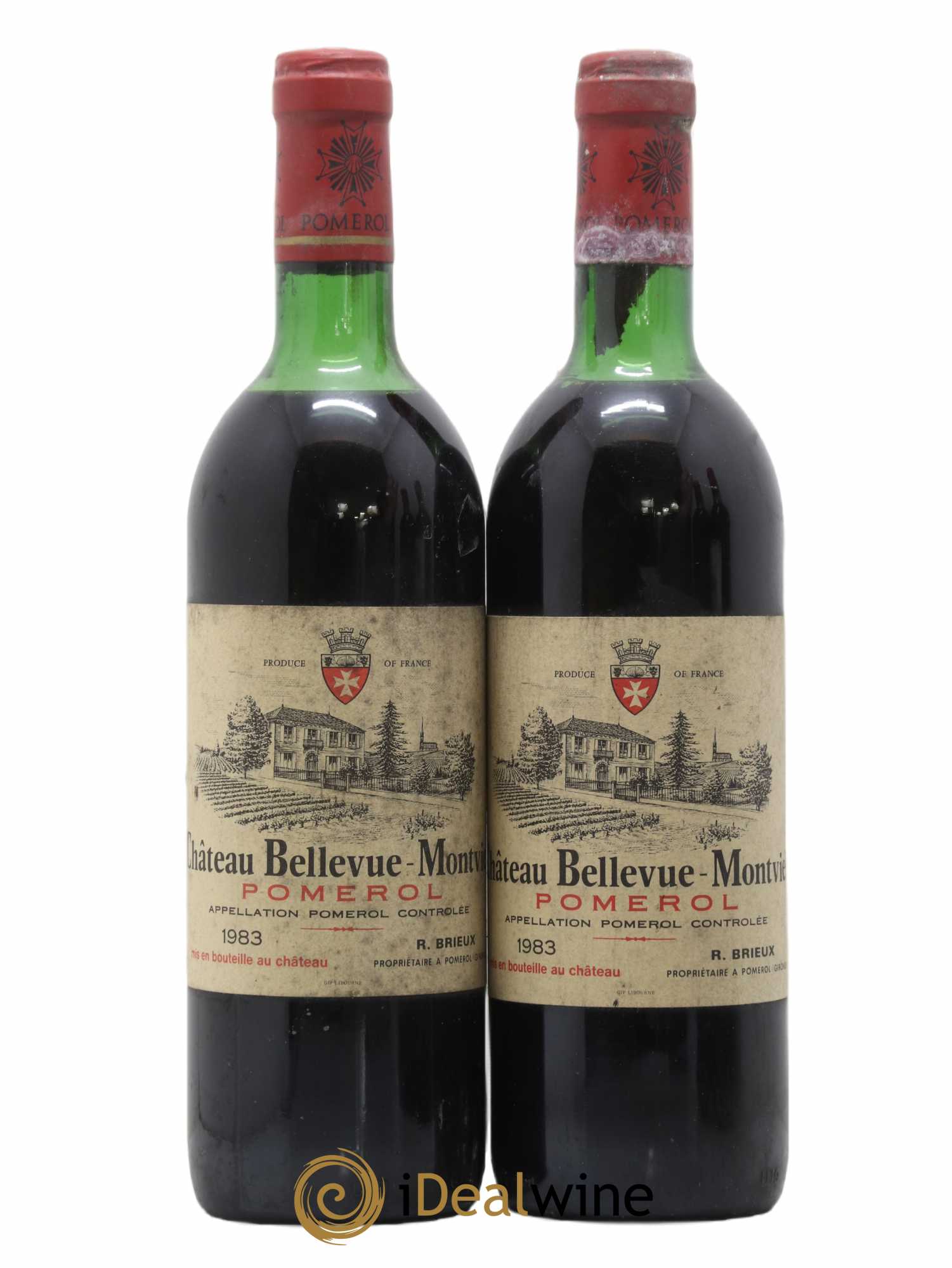 Pomerol Château Bellevue Montviel 1983 - Posten von 2 Flaschen - 0