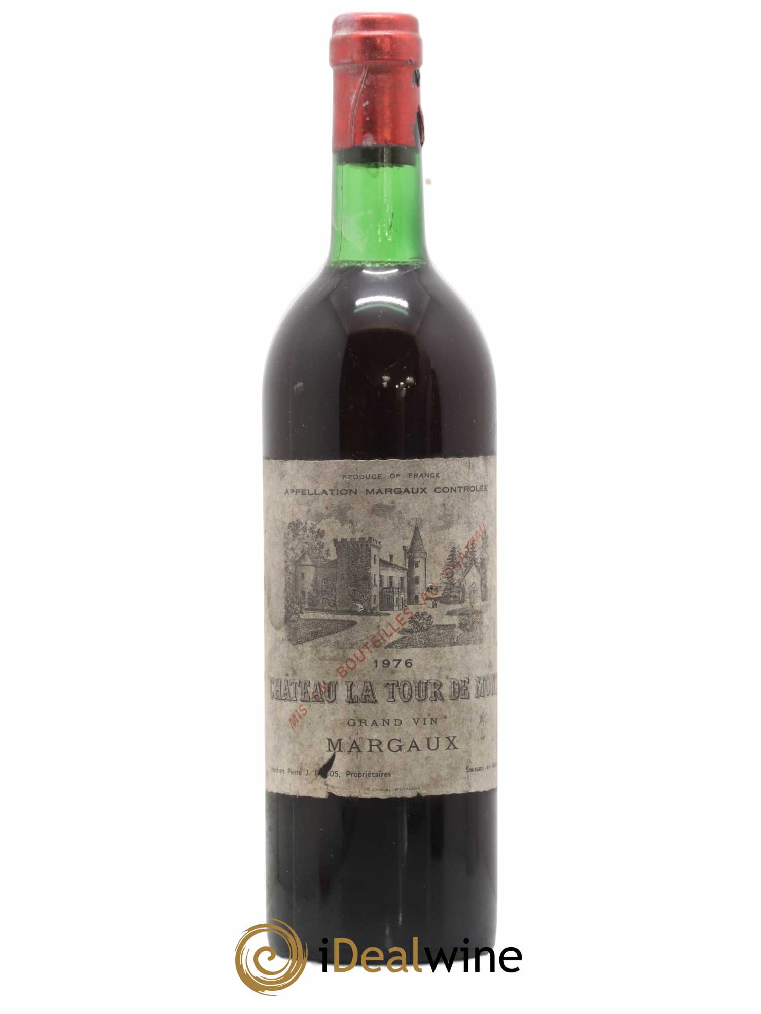 Château la Tour de Mons Cru Bourgeois 1976 - Lot de 1 bouteille - 0