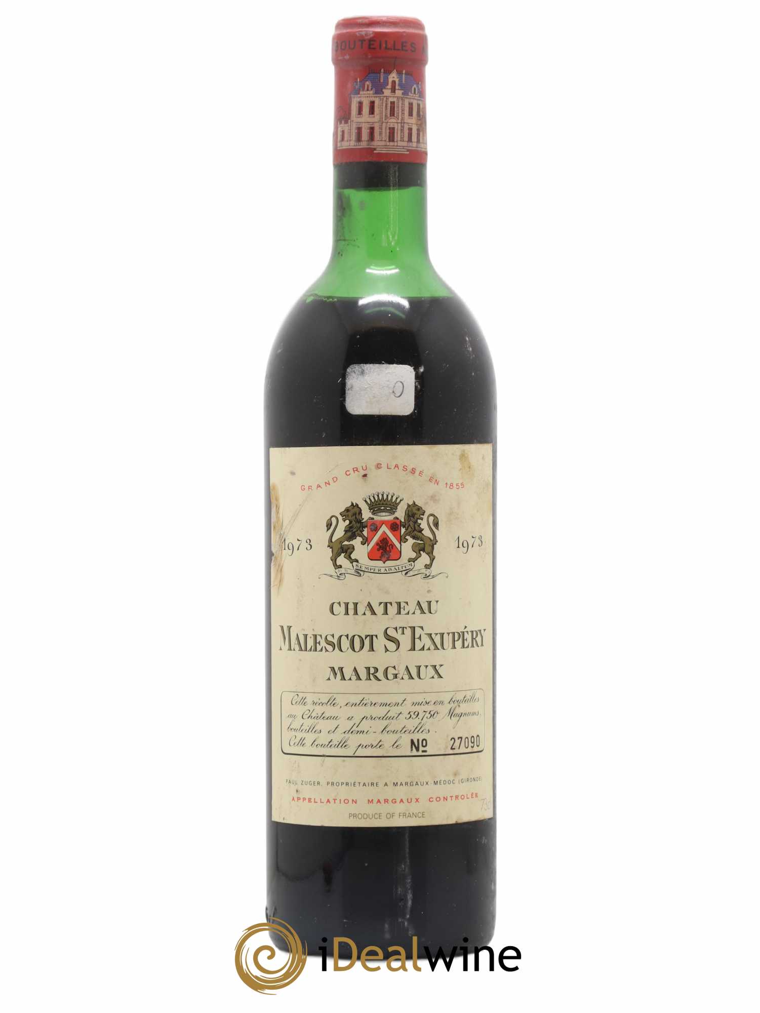 Château Malescot Saint-Exupéry 3ème Grand Cru Classé 1973 - Lot de 1 bouteille - 0