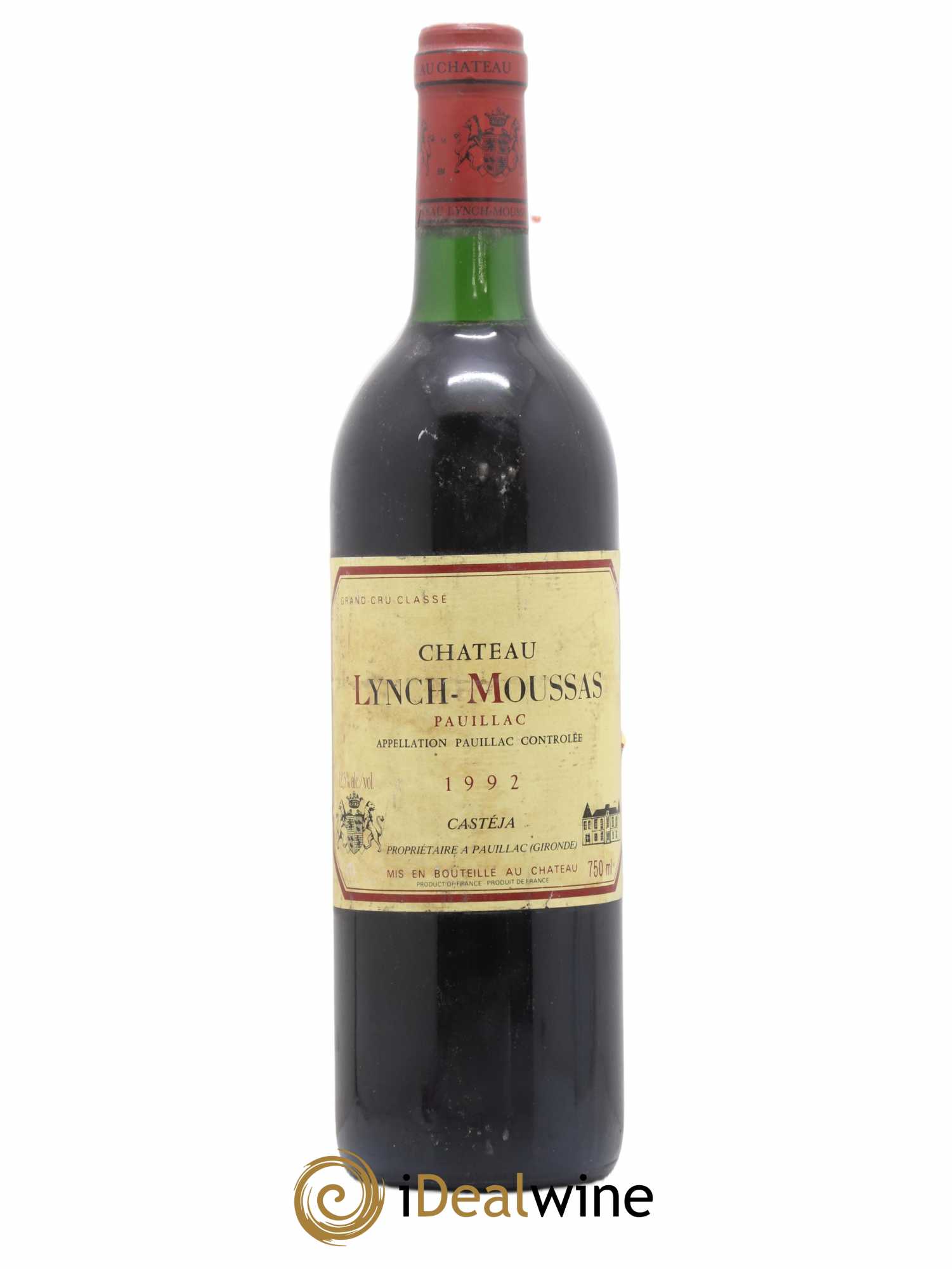 Château Lynch Moussas 5ème Grand Cru Classé 1992 - Lot de 1 bouteille - 0
