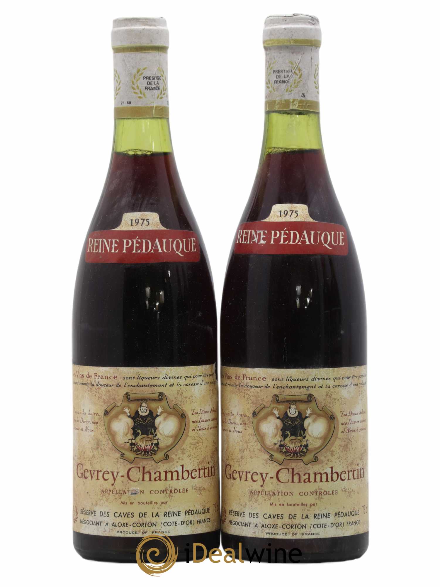 Gevrey-Chambertin Reserve Des Caves De La Reine Pedauque 1975 - Posten von 2 Flaschen - 0
