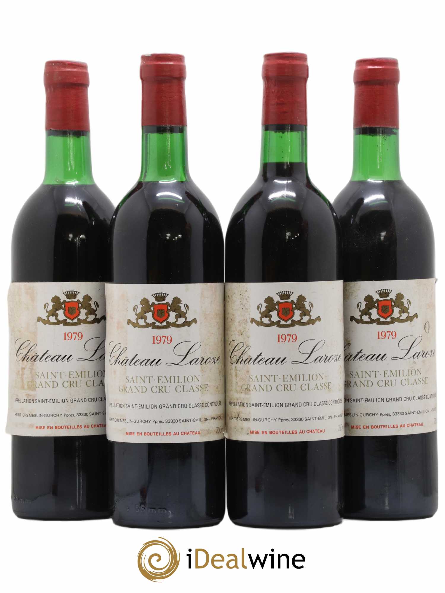 Château Laroze Grand Cru Classé 1979 - Lot de 4 bouteilles - 0