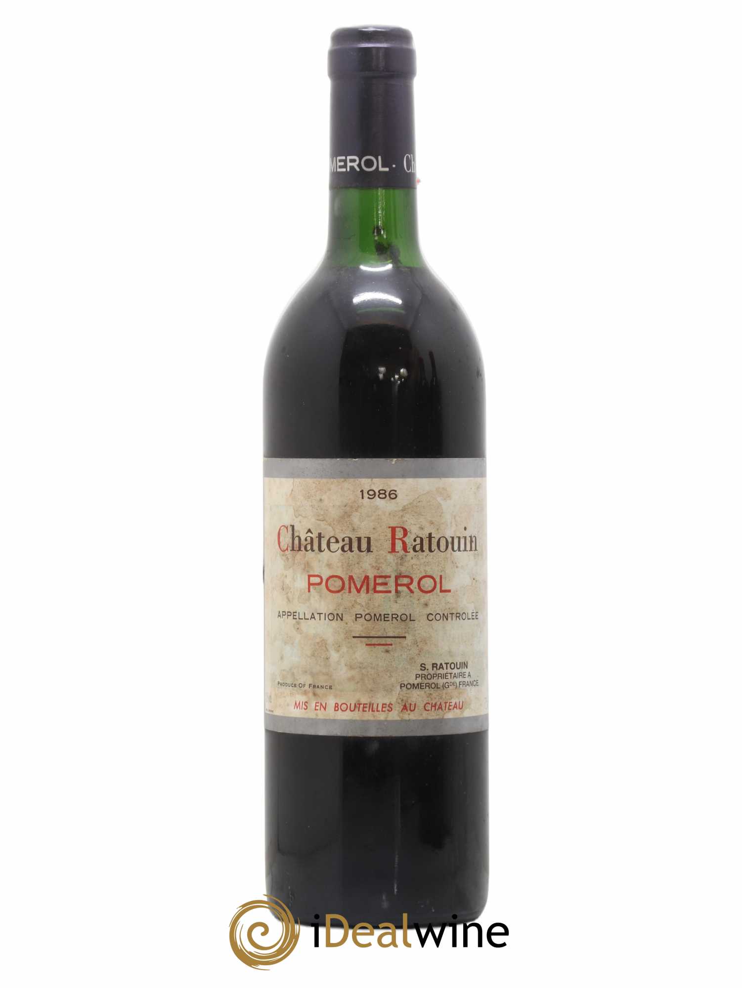 Pomerol Château Ratouin 1986 - Lot de 1 bouteille - 0