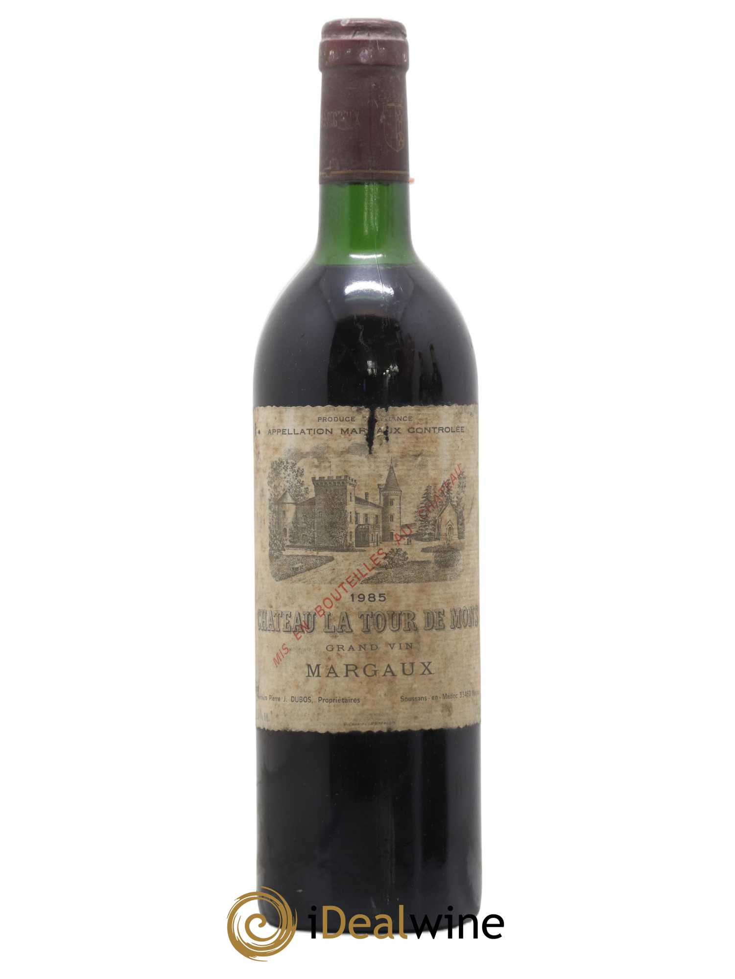 Château la Tour de Mons Cru Bourgeois 1985 - Lot de 1 bouteille - 0