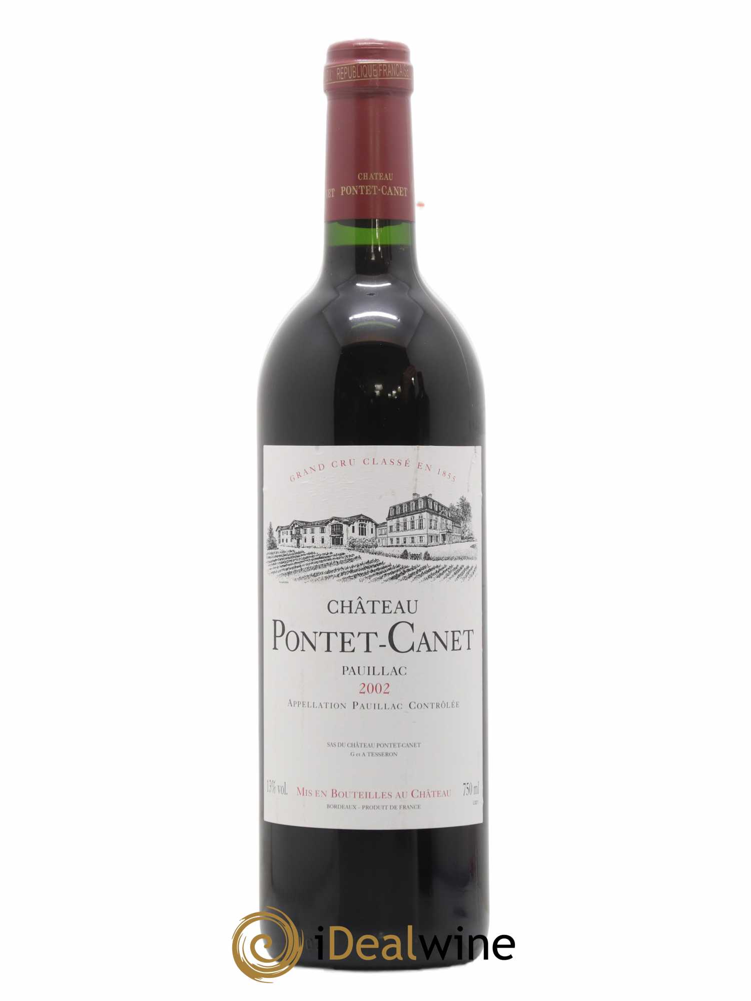 Château Pontet Canet 5ème Grand Cru Classé 2002 - Lot de 1 bouteille - 0