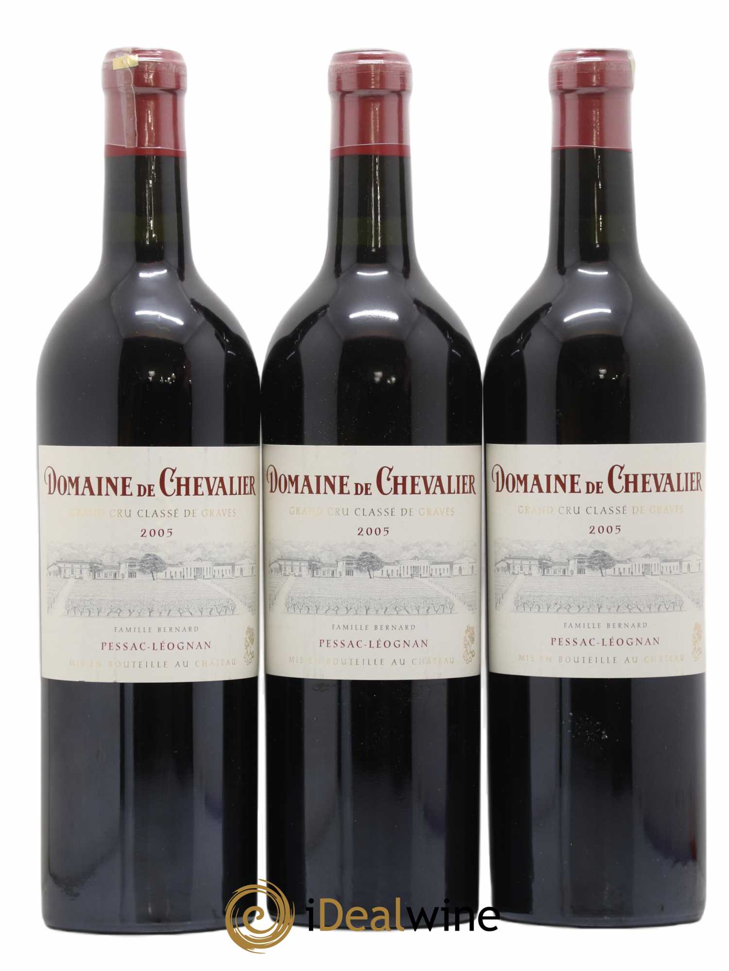 Domaine de Chevalier Cru Classé de Graves 2005 - Lot de 3 bouteilles - 0