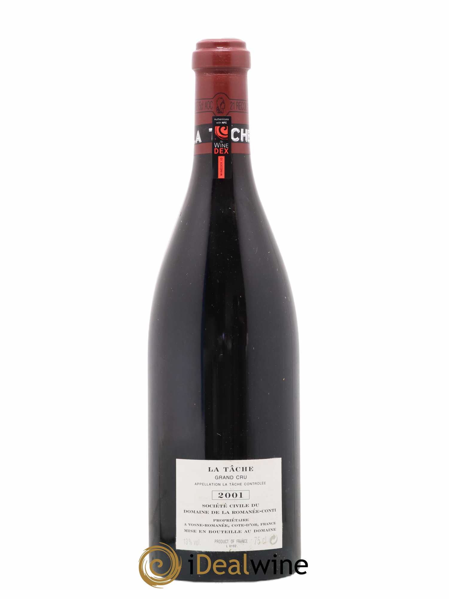La Tâche Grand Cru Domaine de la Romanée-Conti 2001 - Lot de 1 bouteille - 1
