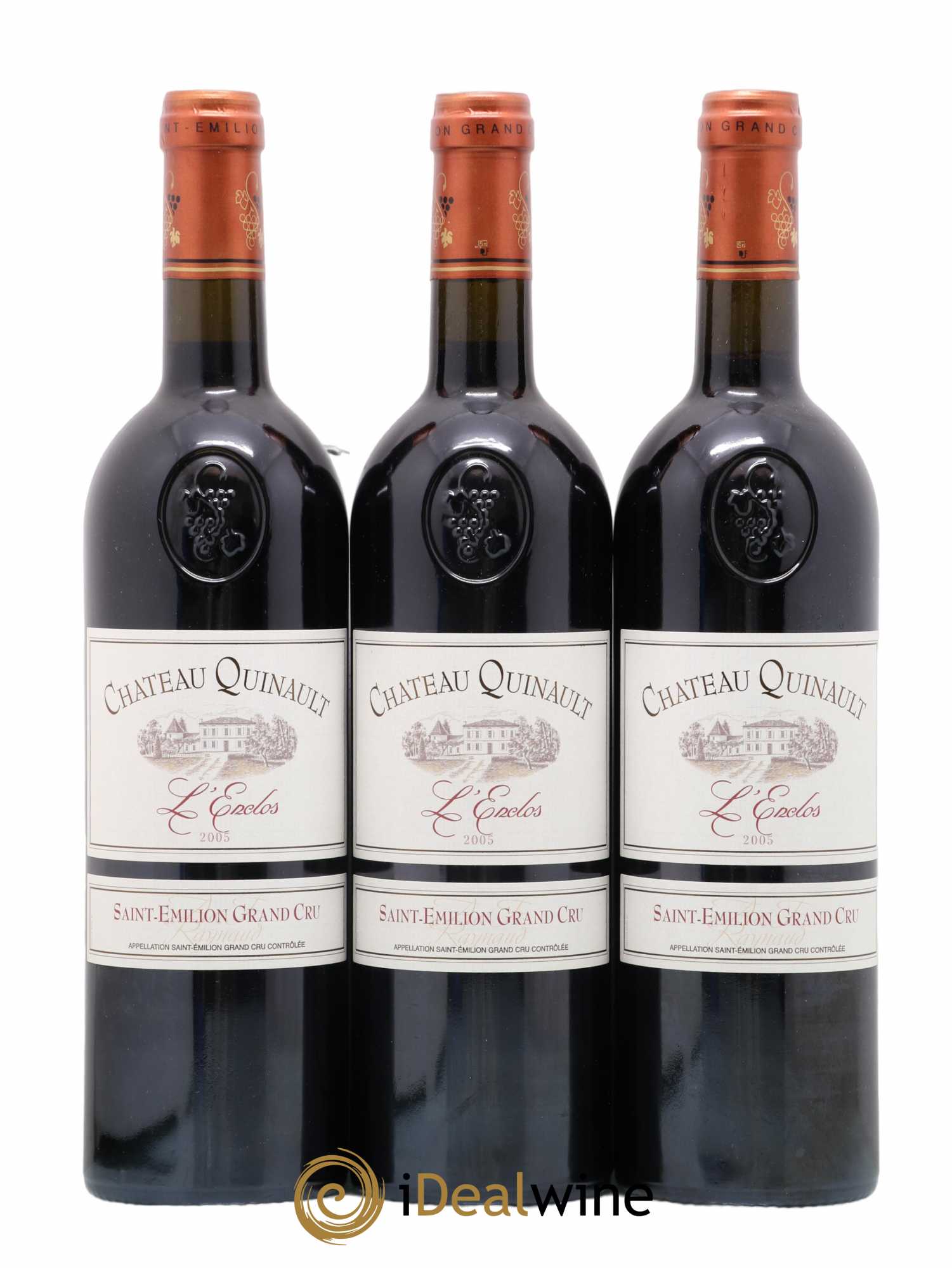 Château Quinault L'Enclos 2005 - Lot de 3 bouteilles - 0