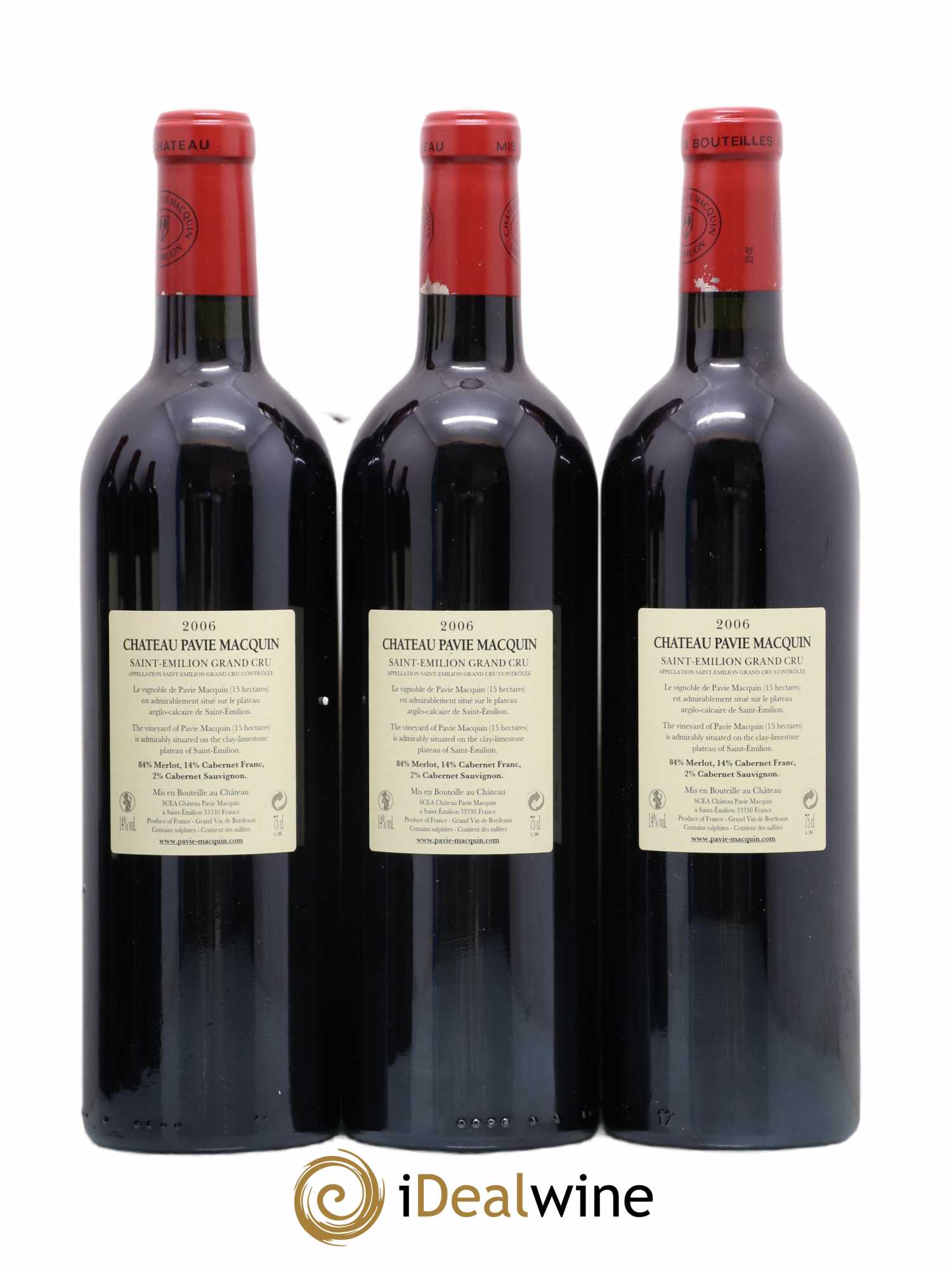 Château Pavie Macquin 1er Grand Cru Classé B 2006 - Lot de 6 bouteilles - 2