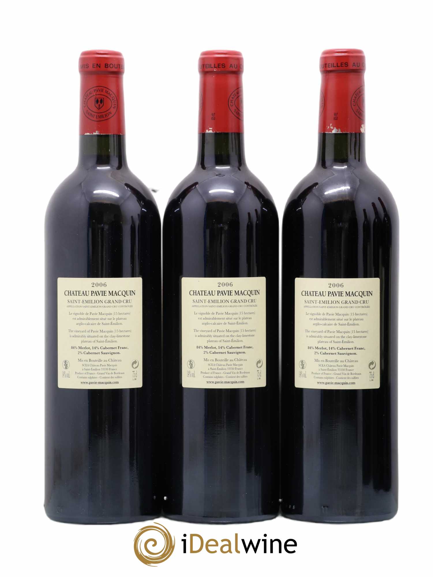 Château Pavie Macquin 1er Grand Cru Classé B 2006 - Lot de 6 bouteilles - 4