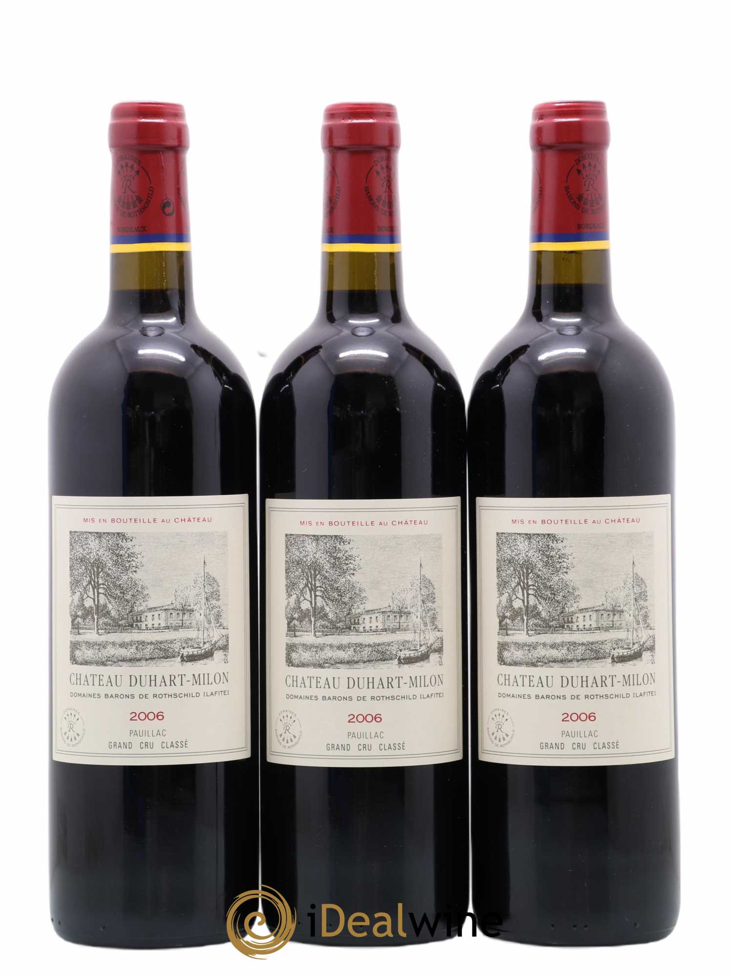 Château Duhart-Milon 4ème Grand Cru Classé (sans prix de réserve) 2006 - Lot de 3 bouteilles - 0