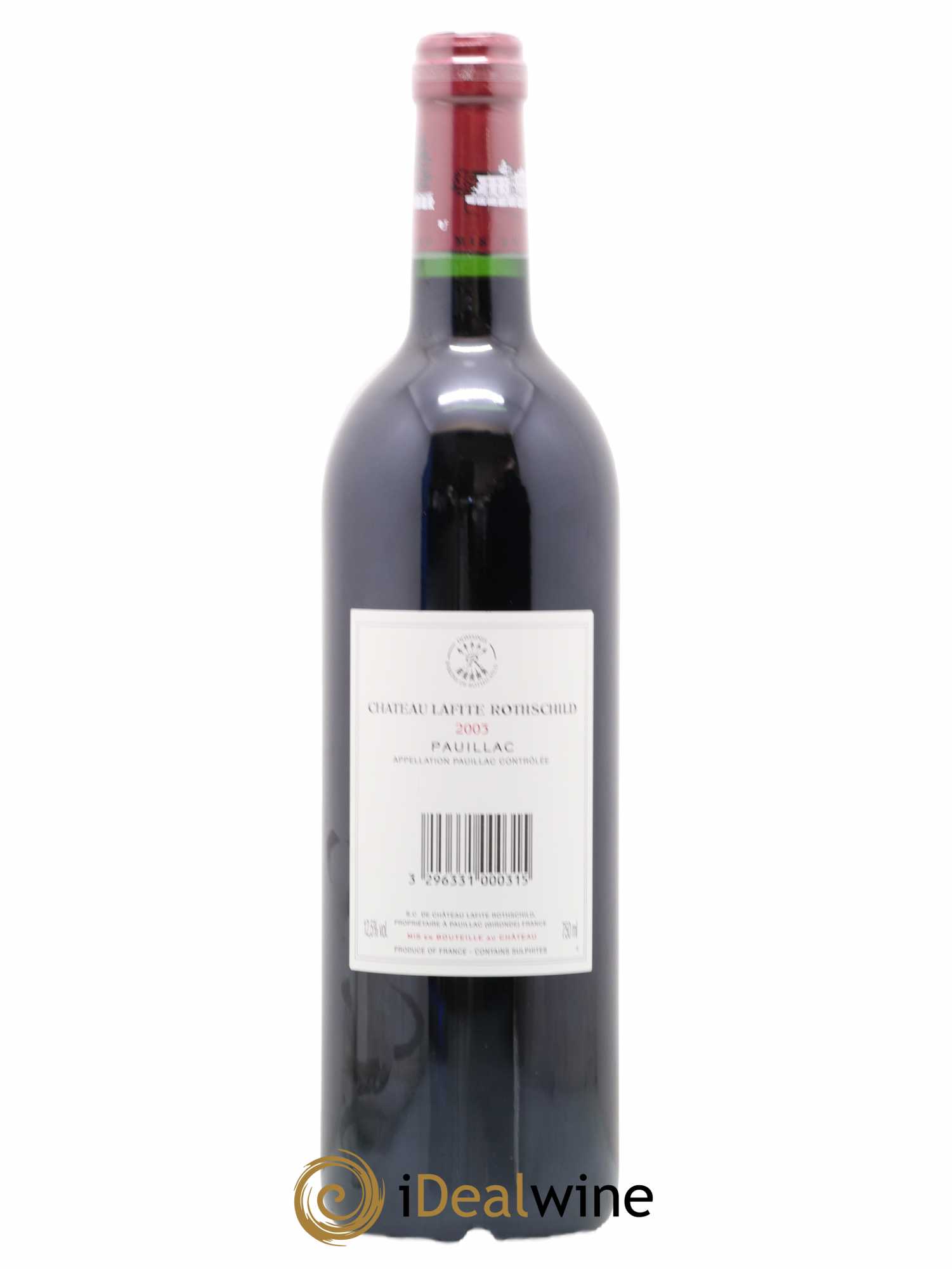 Château Lafite Rothschild 1er Grand Cru Classé 2003 - Lot de 1 bouteille - 1