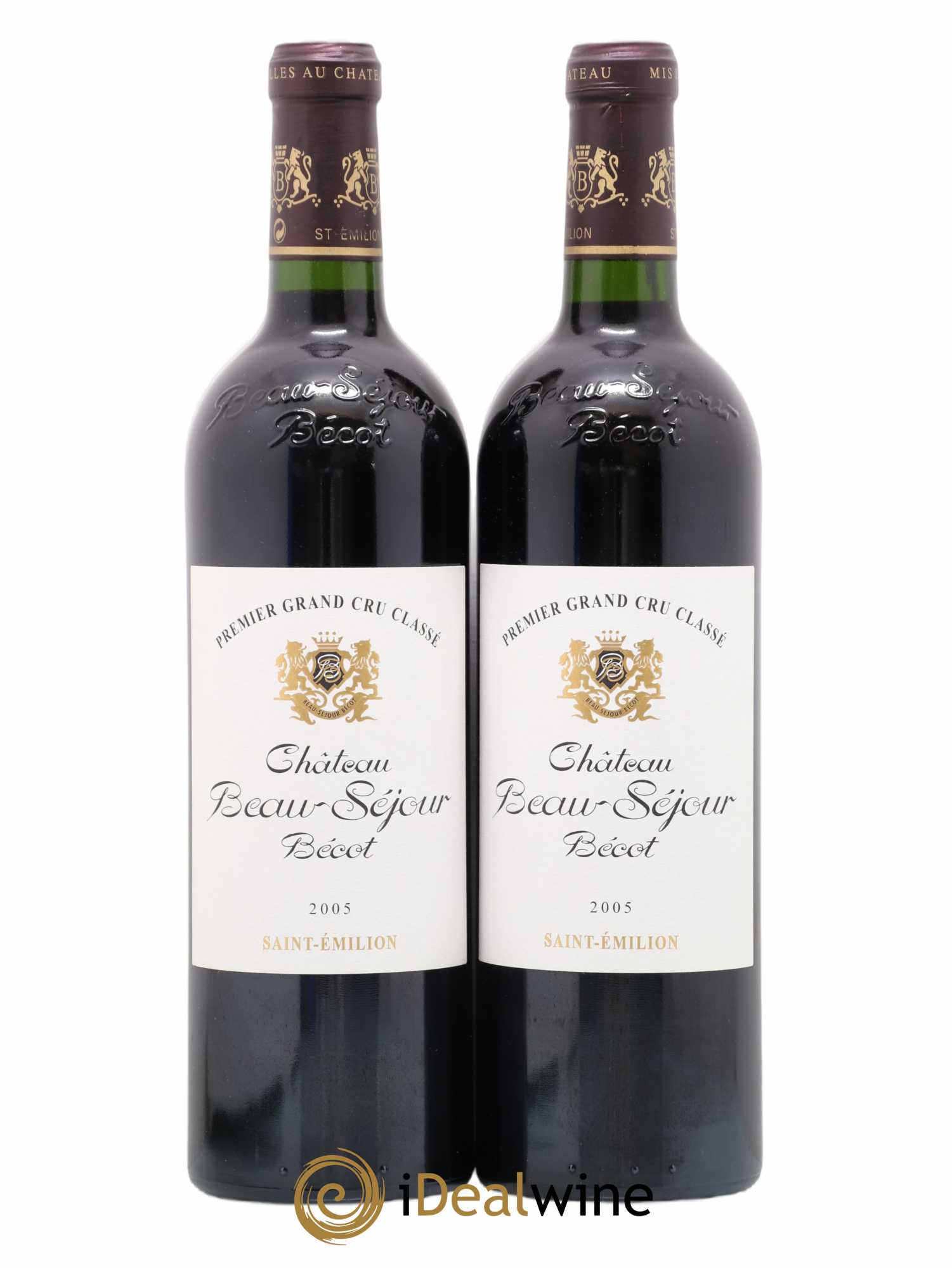 Château Beau-Séjour Bécot 1er Grand Cru Classé B (sans prix de réserve) 2005 - Lot de 2 bouteilles - 0