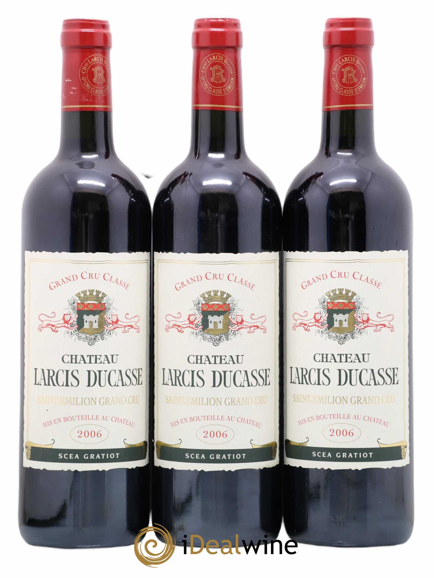 Château Larcis Ducasse 1er Grand Cru Classé B 2006 - Lot de 3 bouteilles - 0