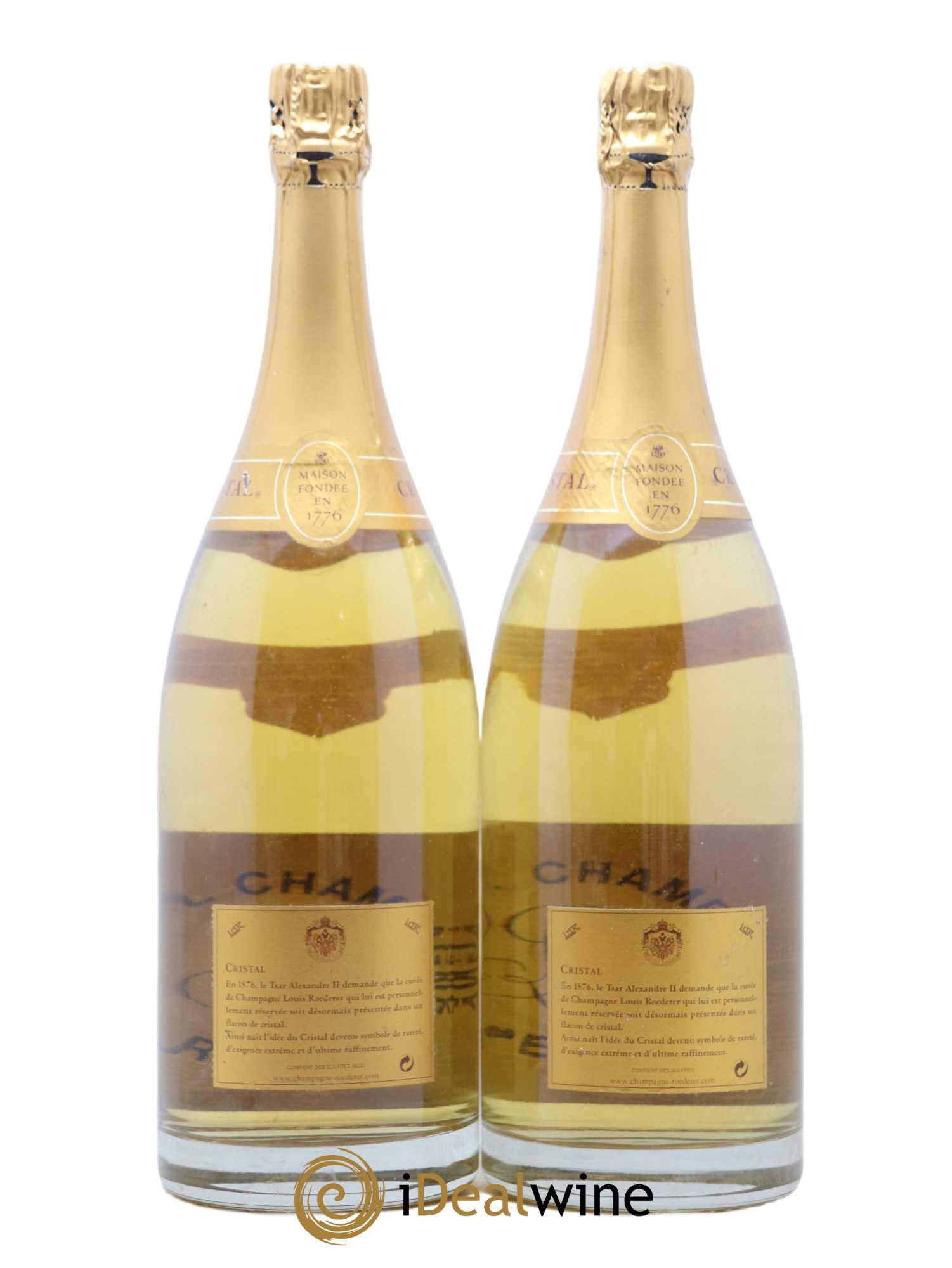 Cristal Louis Roederer Brut 1999 - Lot de 2 magnums - 1