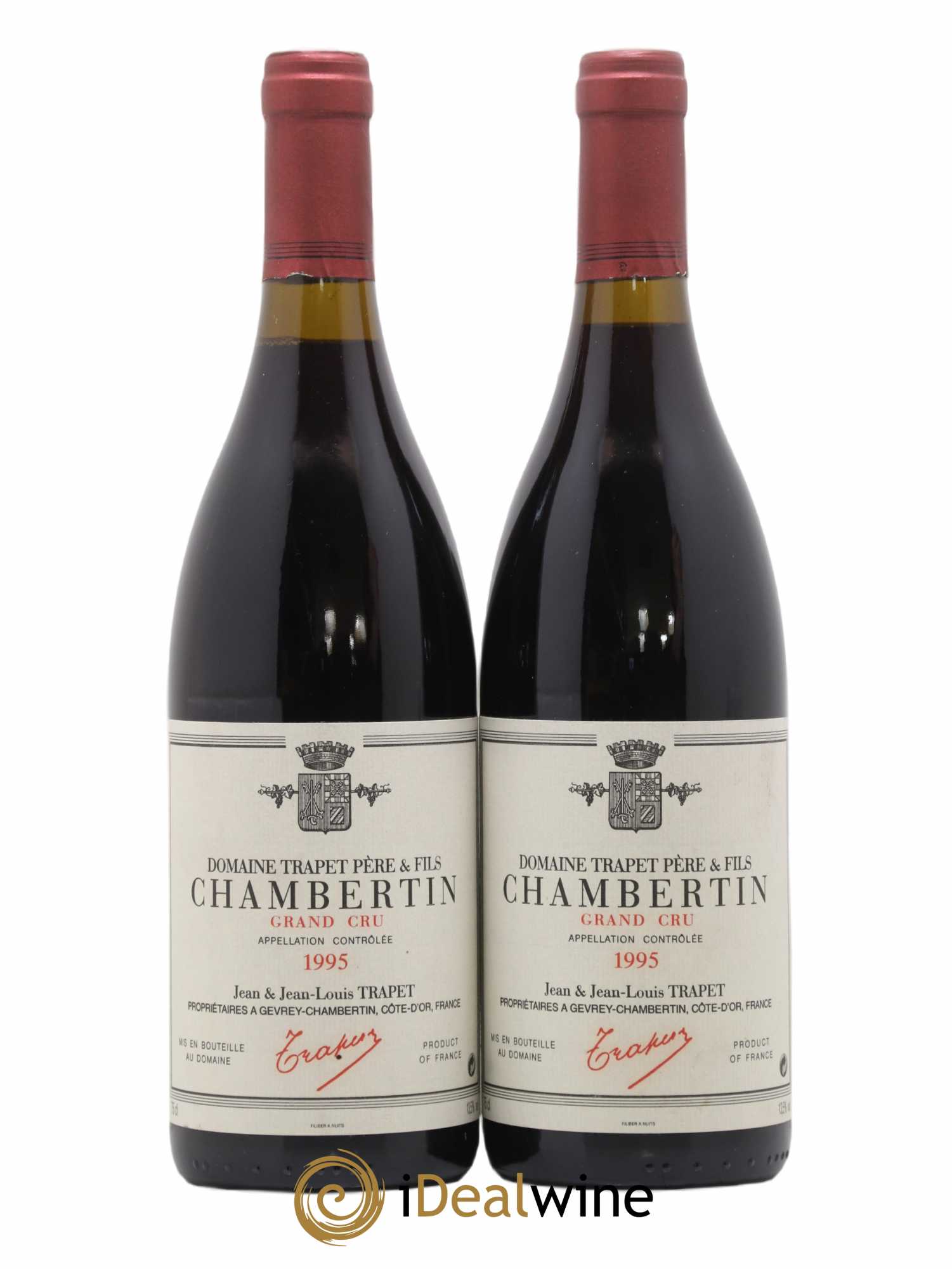 Chambertin Grand Cru Domaine Trapet 1995 - Lot de 2 bouteilles - 0
