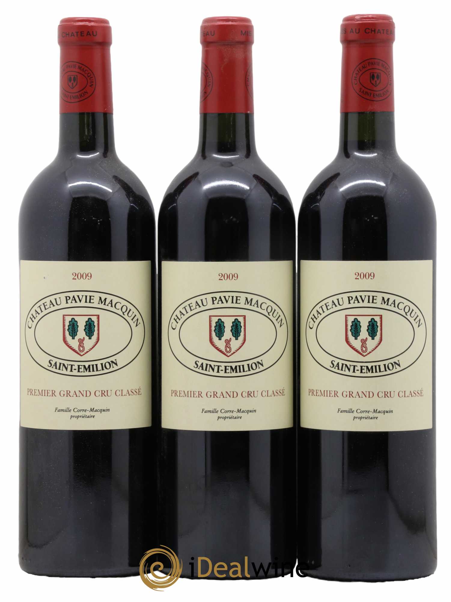 Château Pavie Macquin 1er Grand Cru Classé B 2009 - Lot de 3 bouteilles - 0