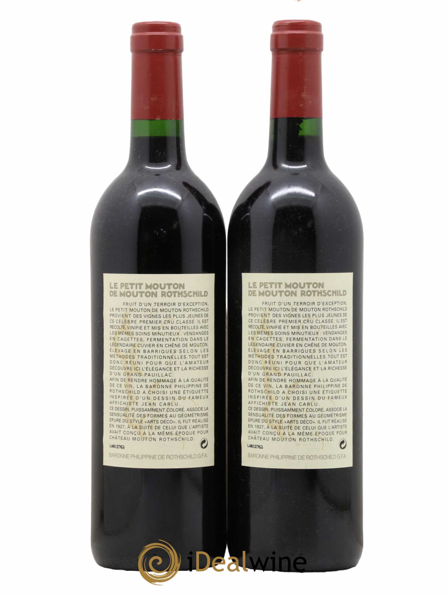 Petit Mouton Second Vin 1998 - Lot of 2 bottles - 1