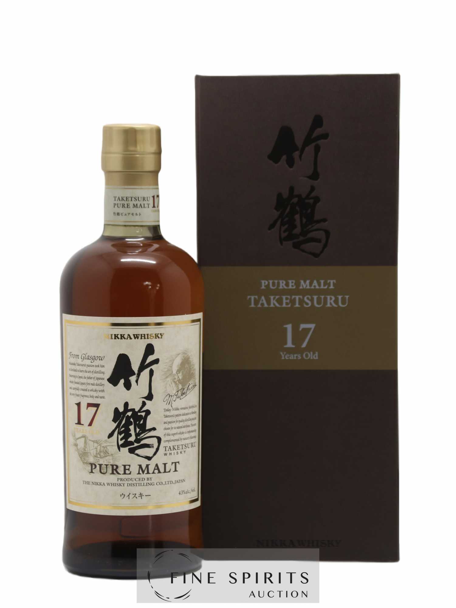Taketsuru 17 years Of. Pure Malt Nikka Whisky - Lot de 1 bouteille - 0