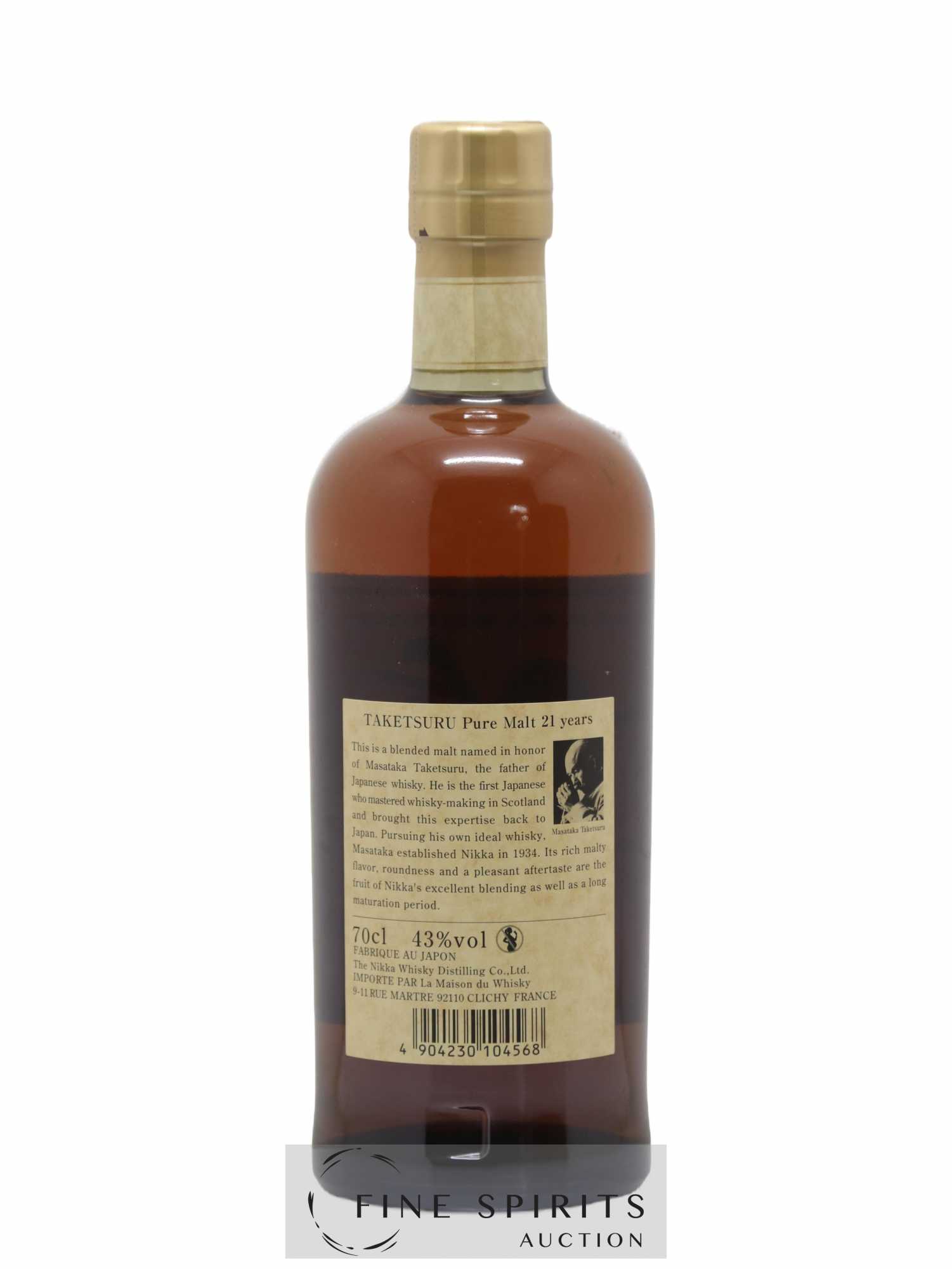 Taketsuru 21 years Of. Pure Malt Nikka Whisky - Lot de 1 bouteille - 2