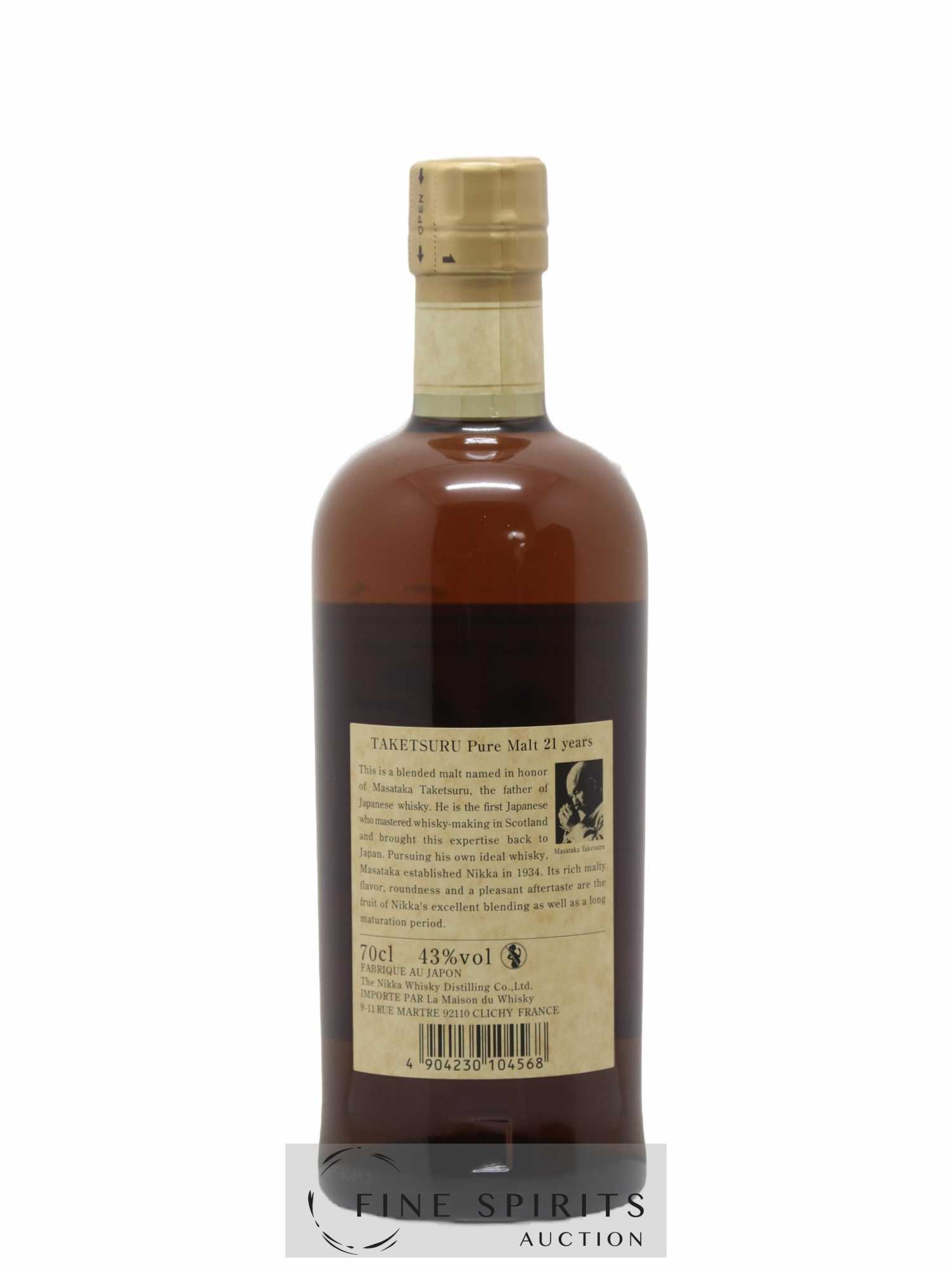 Taketsuru 21 years Of. Pure Malt Nikka Whisky - Lot de 1 bouteille - 2