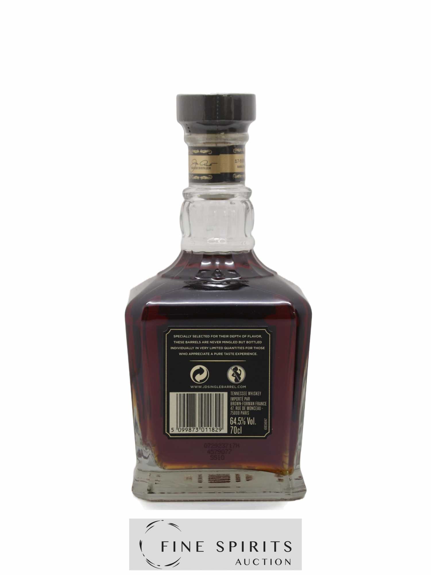 Jack Daniel's Of. Single Barrel n°17-5558 - bottled 2017 Barrel Strength - Lot de 1 bouteille - 2