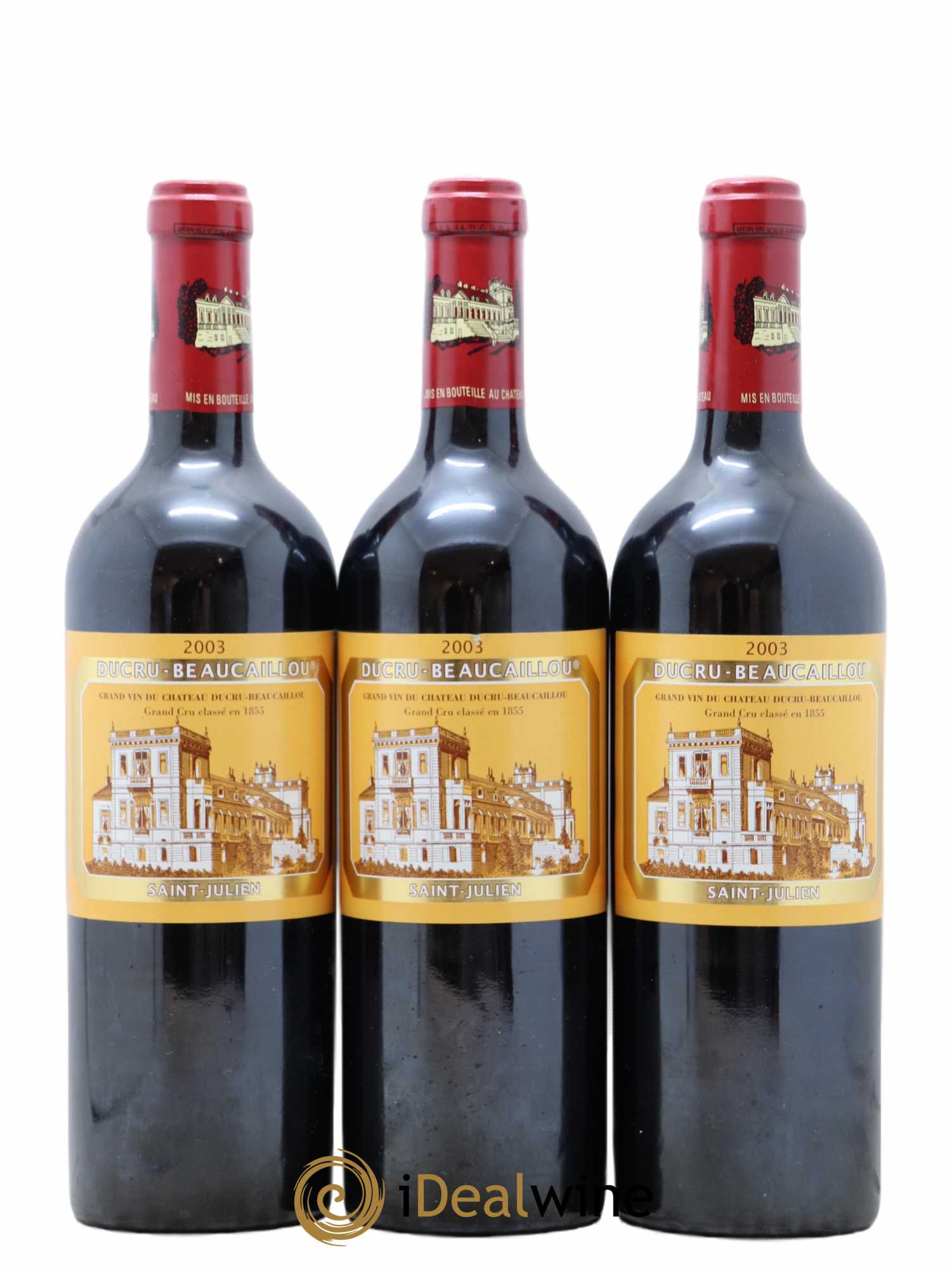 Château Ducru Beaucaillou 2ème Grand Cru Classé 2003 - Lot de 3 bouteilles - 0