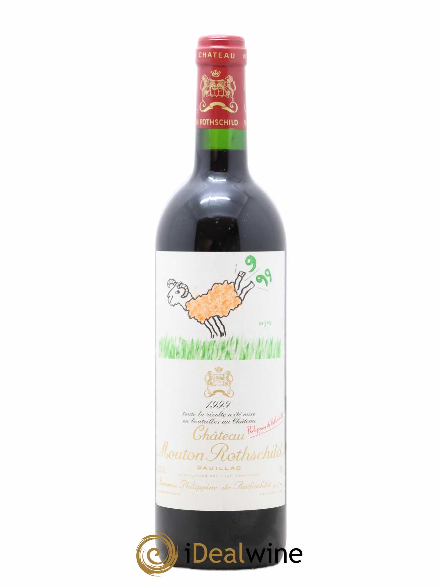 Château Mouton Rothschild 1er Grand Cru Classé 1999 - Lot de 1 bouteille - 0