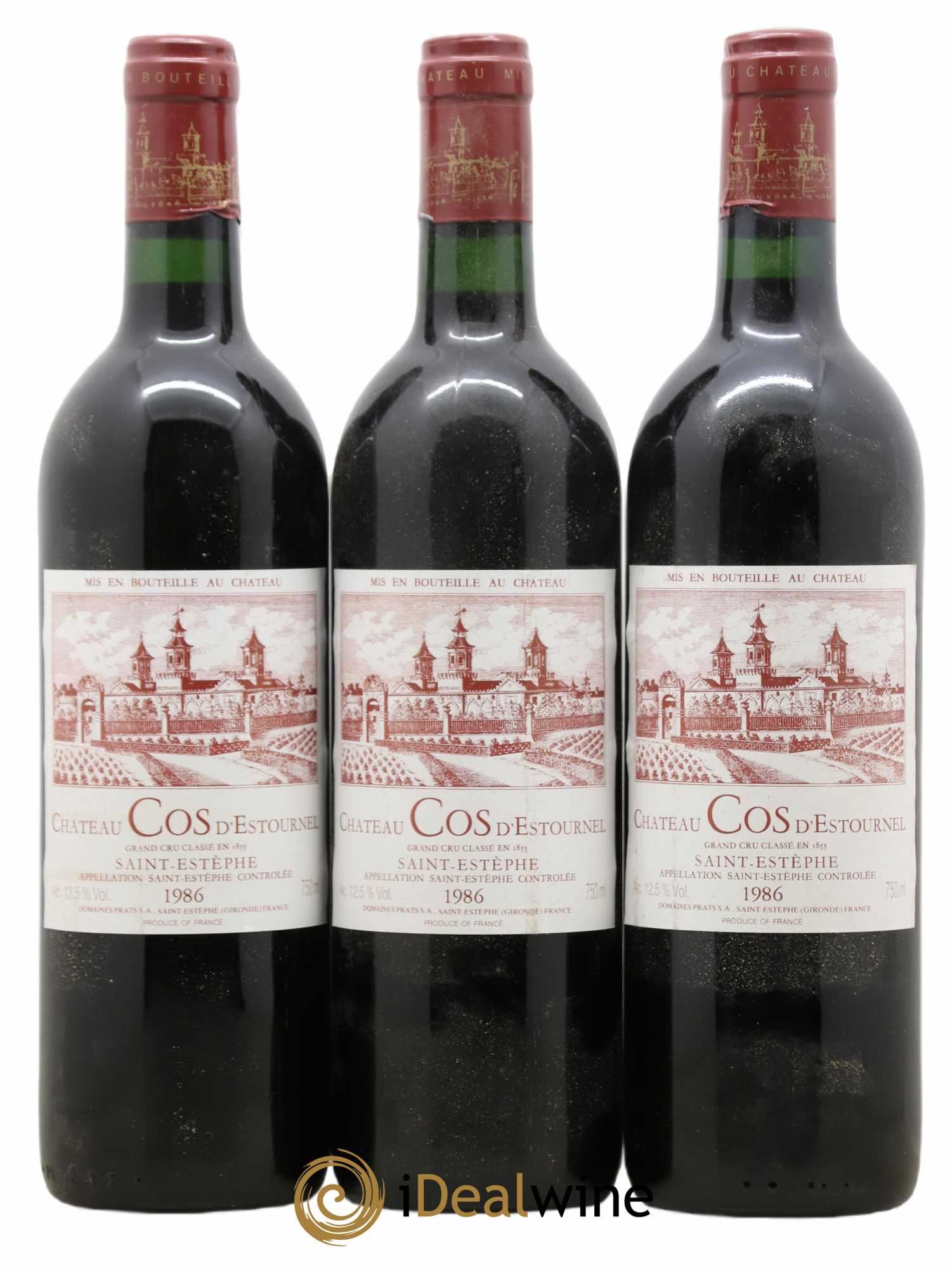 Cos d'Estournel 2ème Grand Cru Classé 1986 - Lot de 3 bouteilles - 0