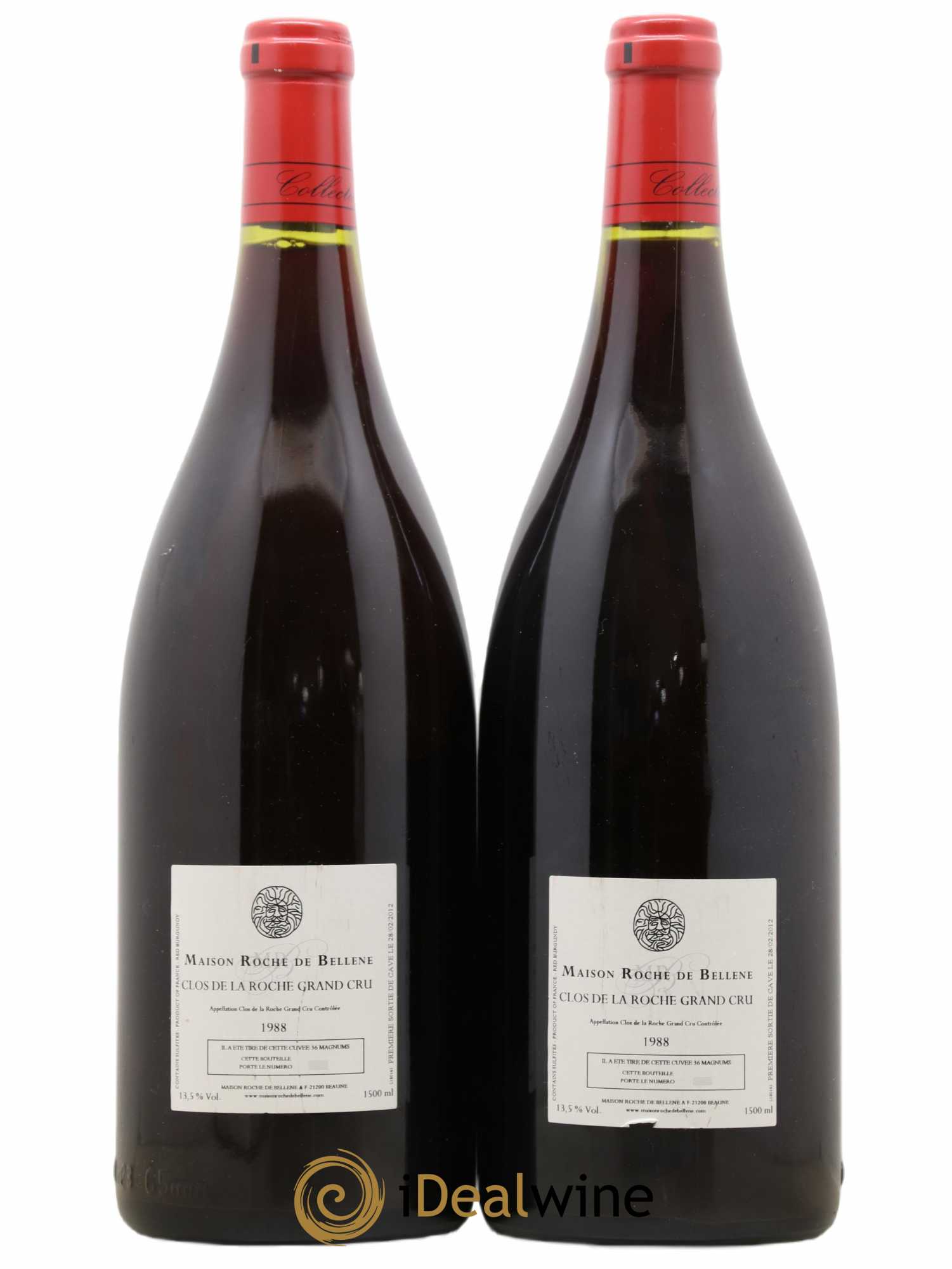 Clos de la Roche Grand Cru Maison Roche de Bellene 1988 - Lot de 2 magnums - 1