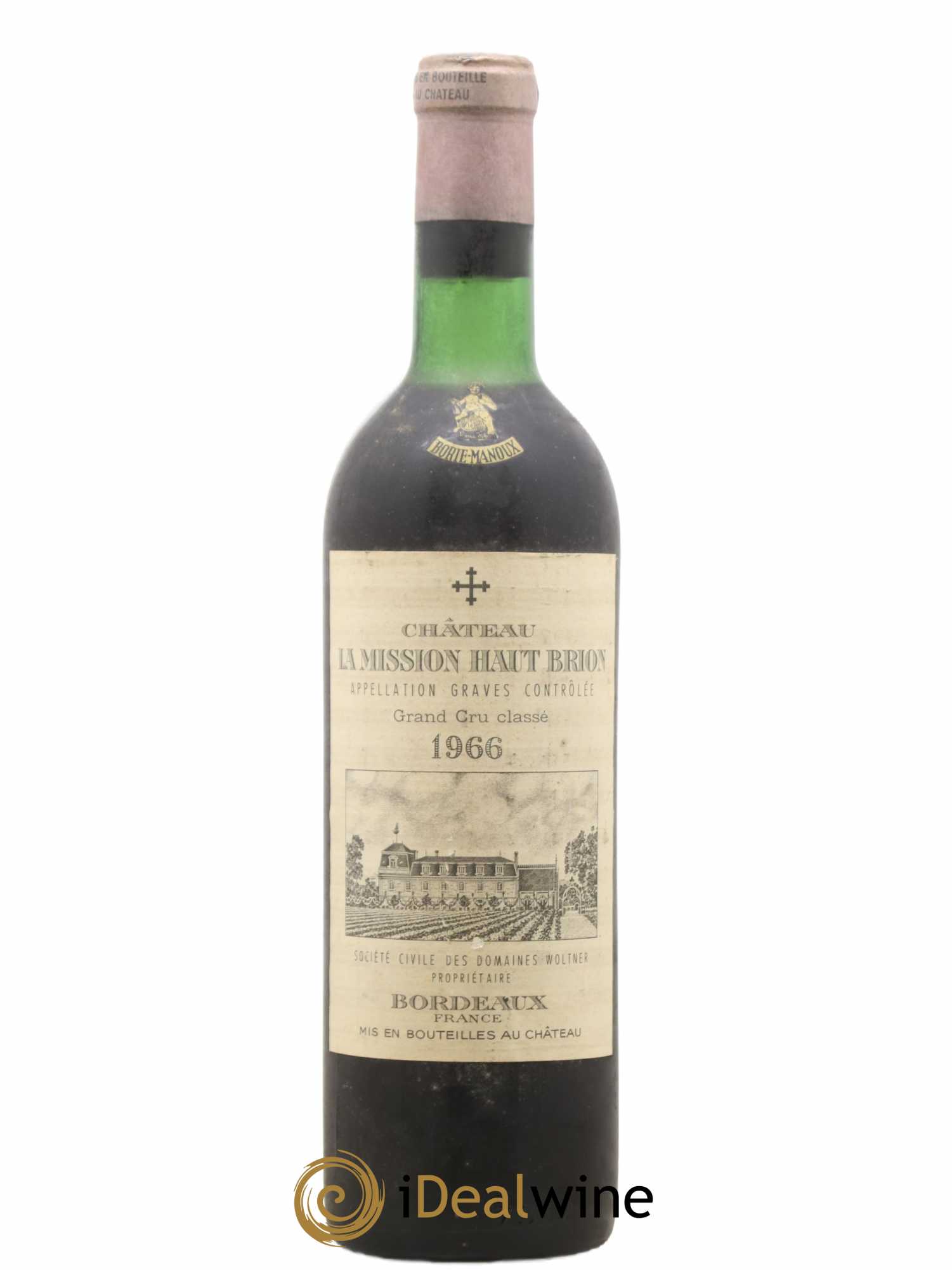 Château la Mission Haut-Brion Cru Classé de Graves 1966 - Lot de 1 bouteille - 0