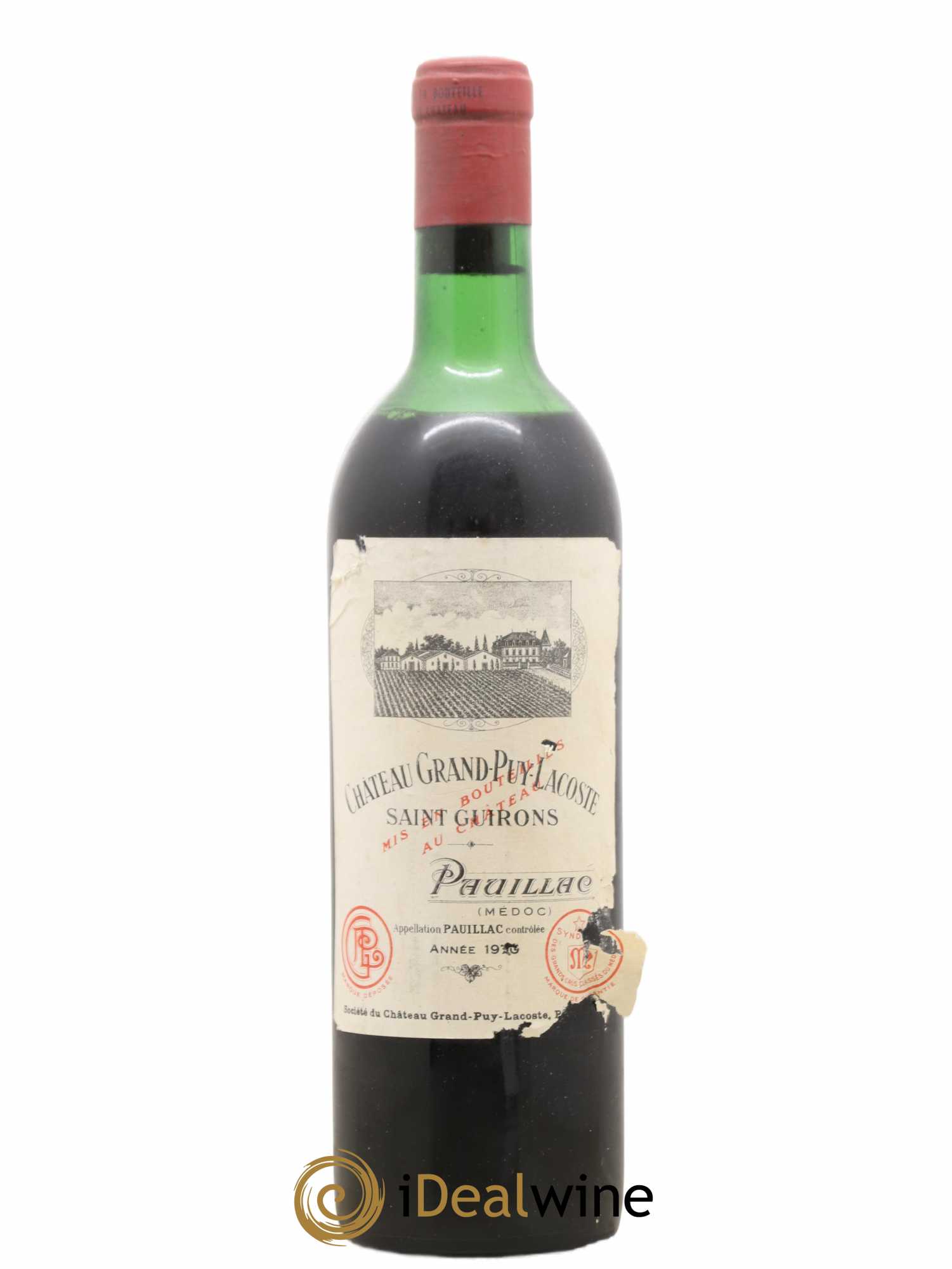 Château Grand Puy Lacoste 5ème Grand Cru Classé 1970 - Lot de 1 bouteille - 0