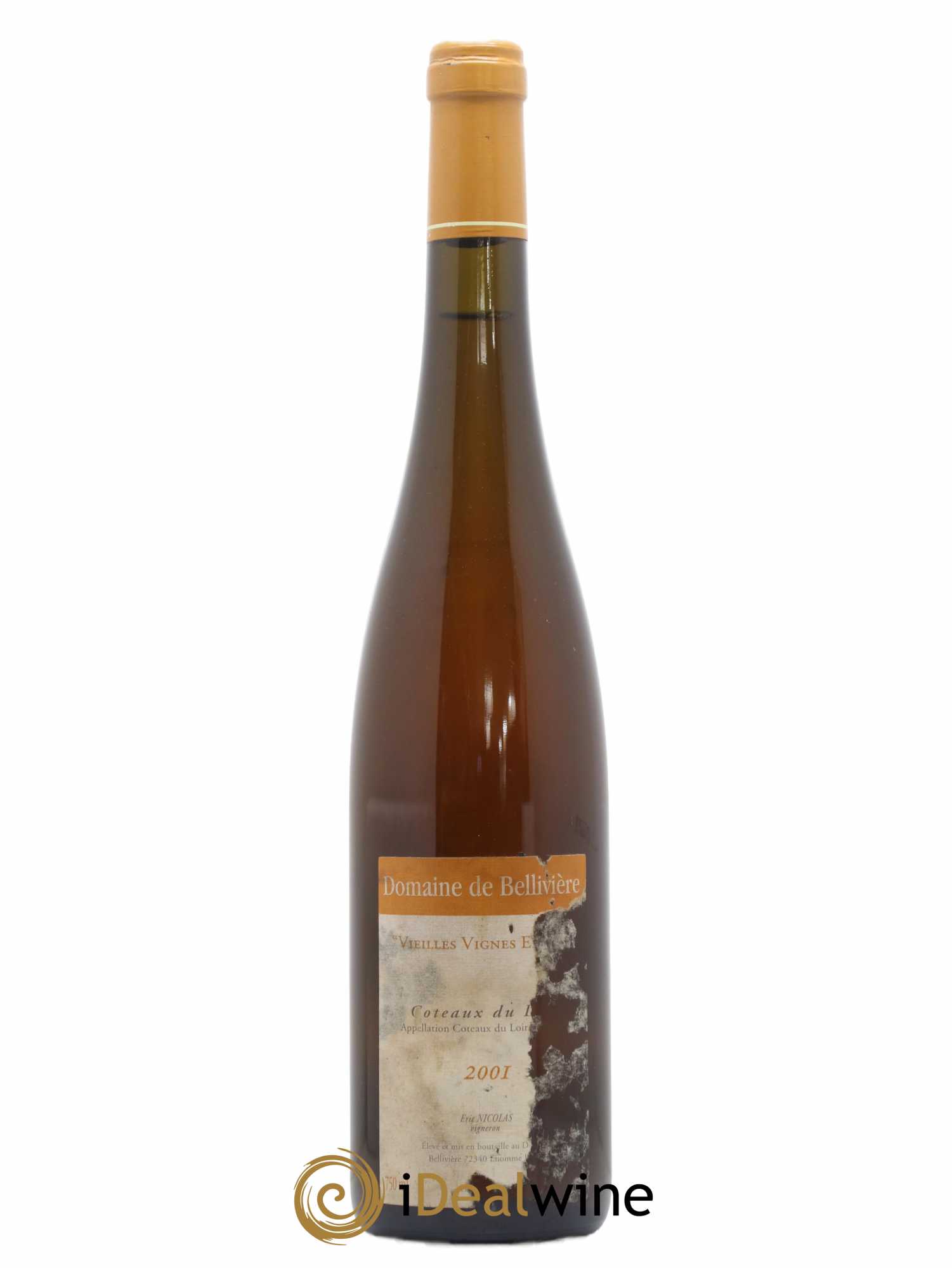 Coteaux du Loir Vieilles Vignes Eparses Domaine de Bellivière 2001 - Lot de 1 bouteille - 0