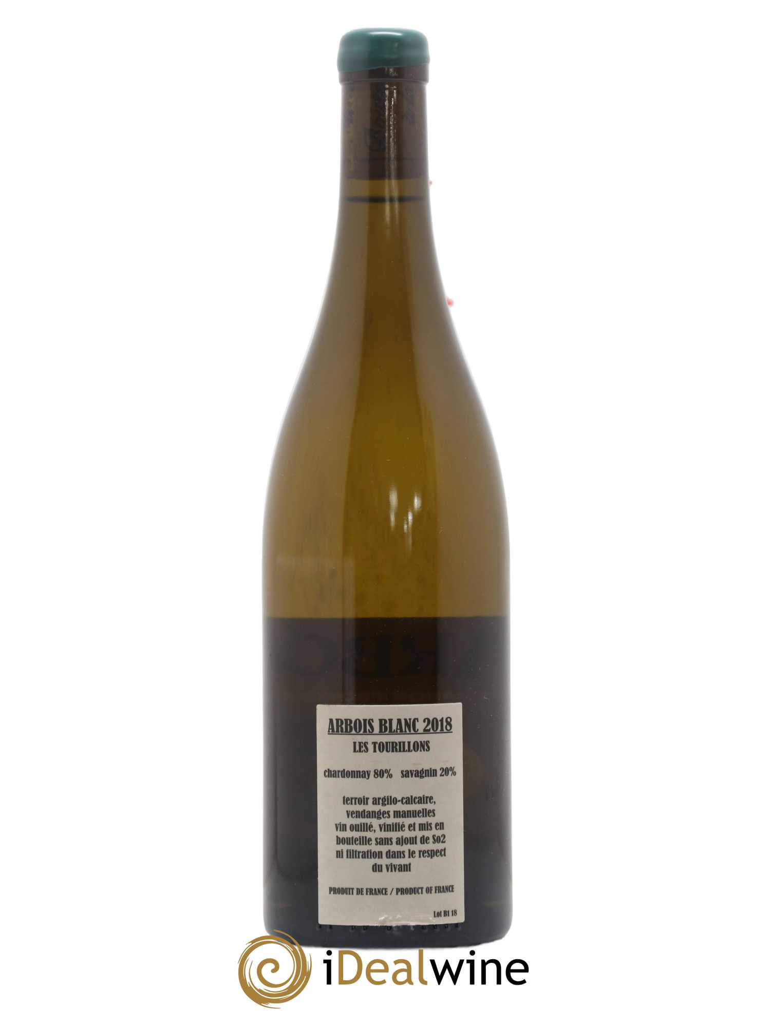 Arbois Chardonnay Savagnin Les Tourillons Adeline Houillon & Renaud Bruyère 2018 - Lot de 1 bouteille - 1